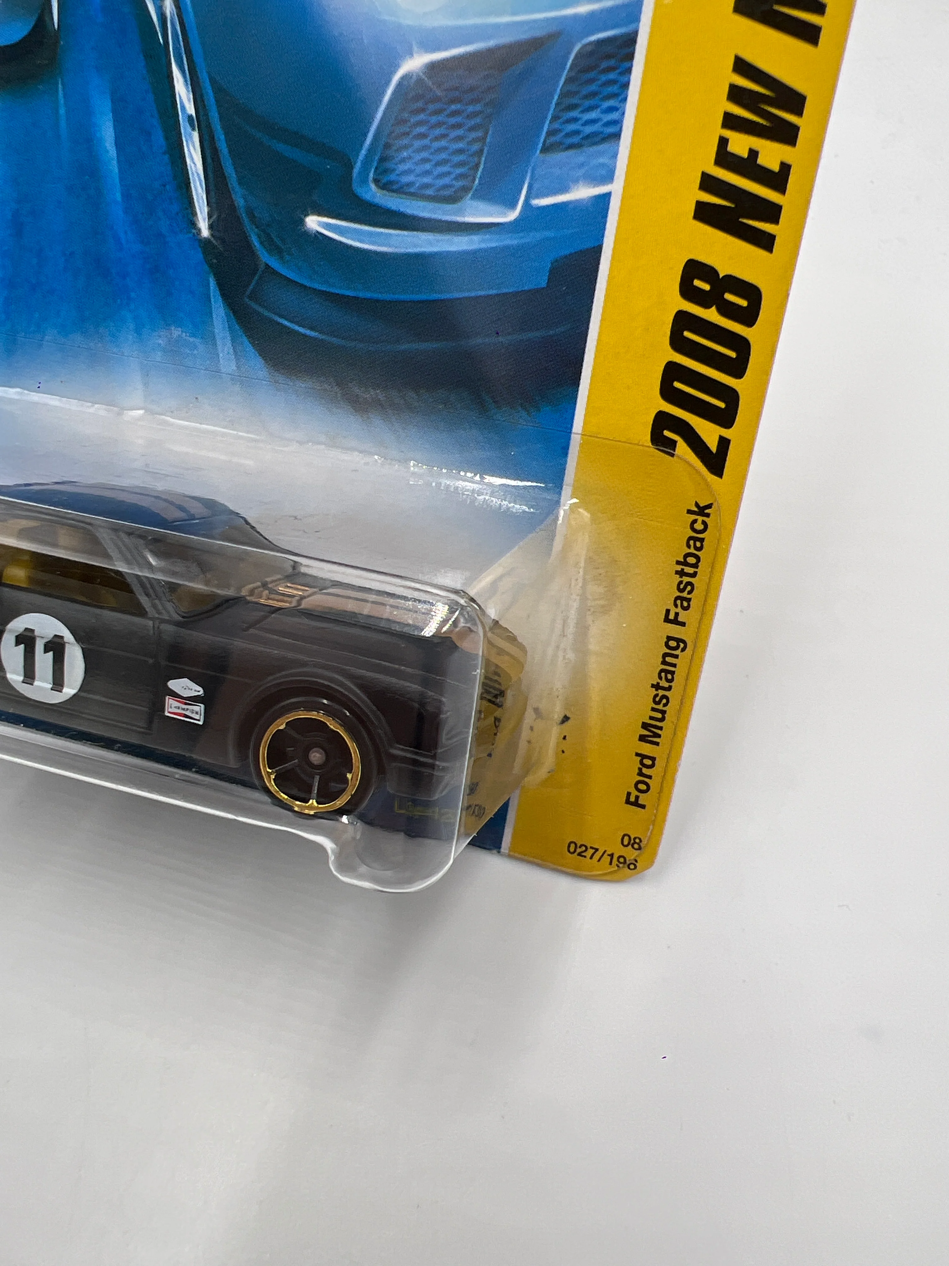 2008 Hot Wheels New Models #27 Kmart Exclusive Ford Mustang Fastback Black 237A - Image 3