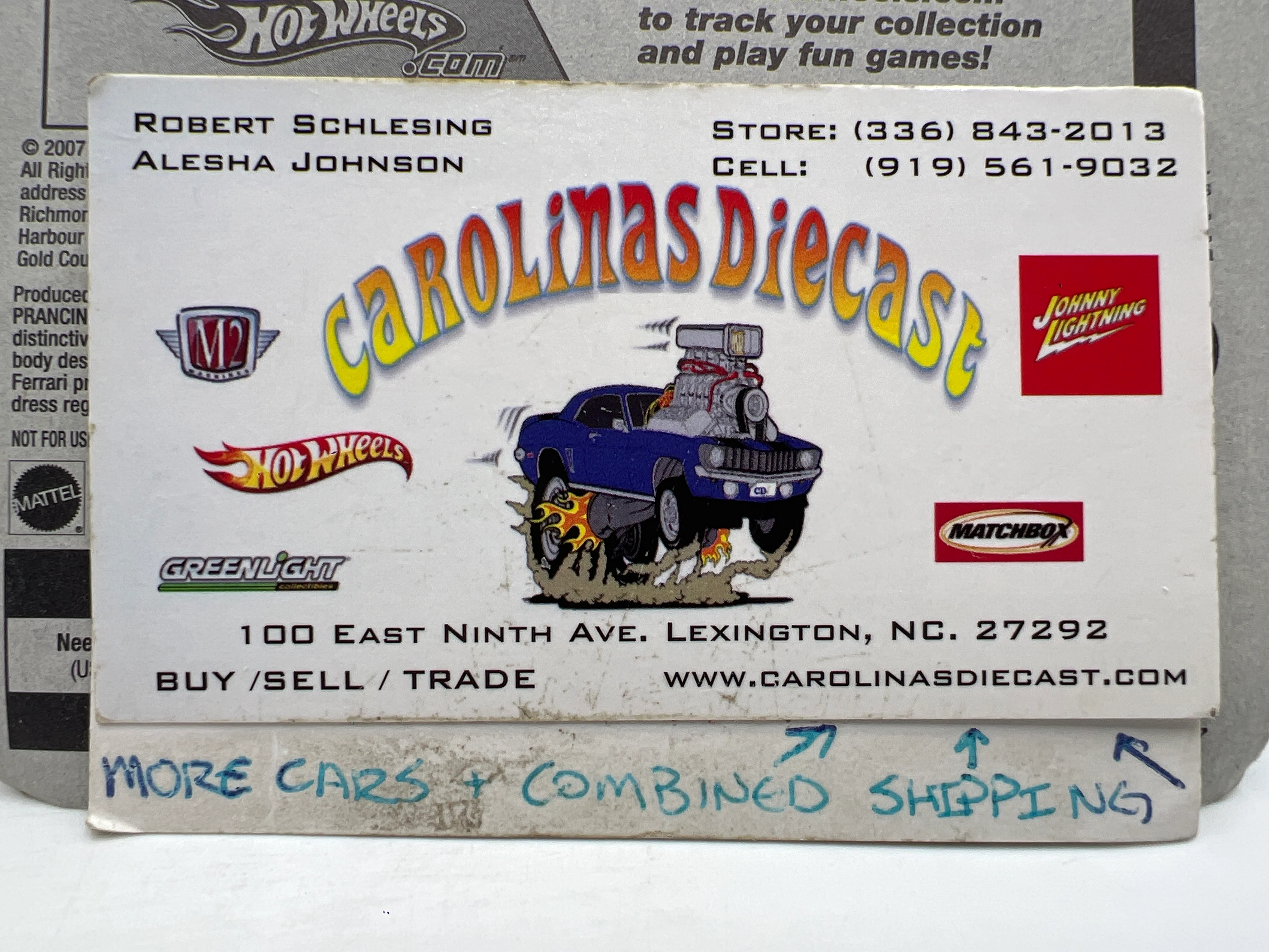 2008 Hot Wheels Team Exotics #114 Enzo Ferrari Blue SR - Image 7