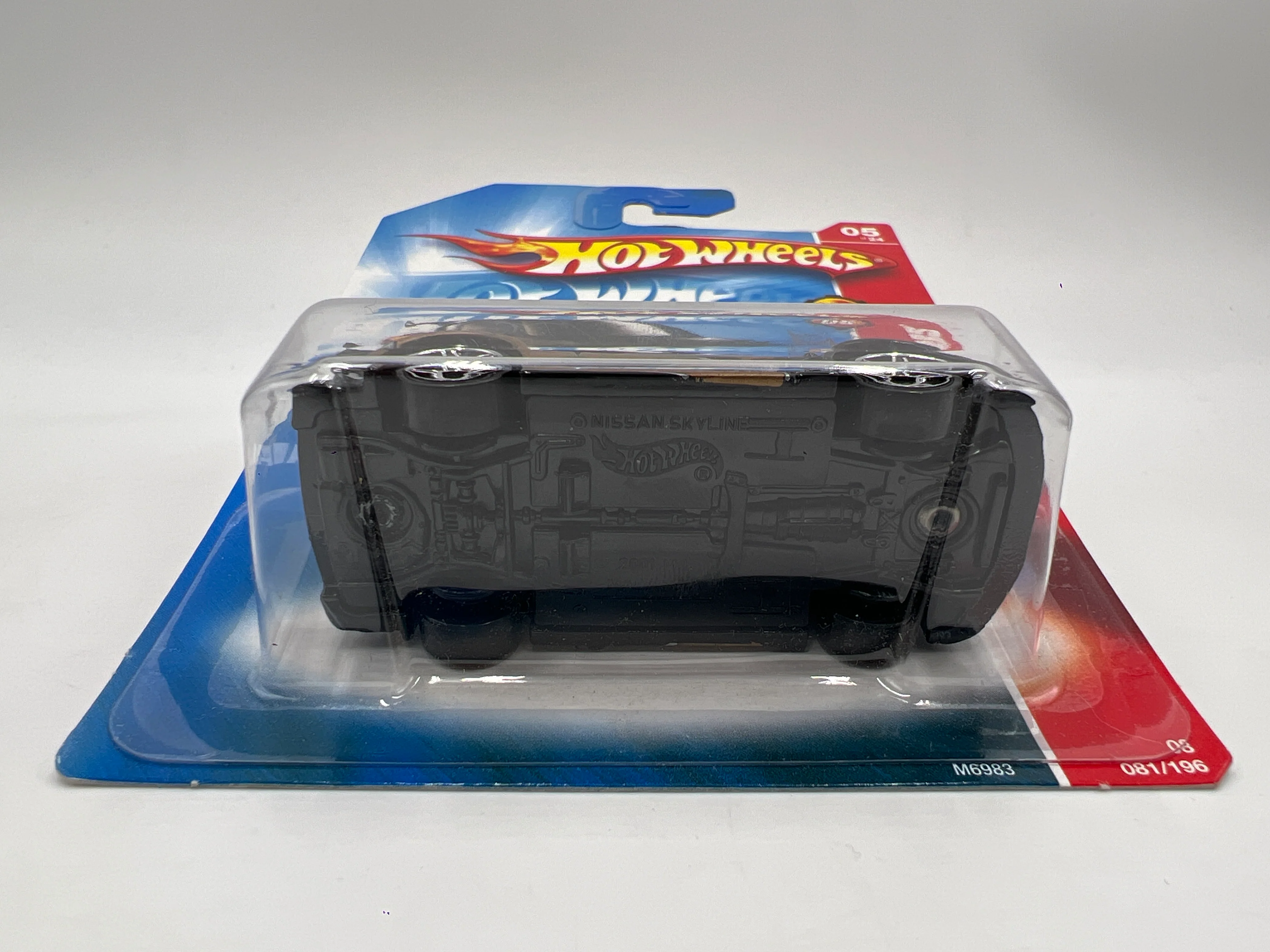 2008 Hot Wheels Web Trading Cars #81 Nissan Skyline Black/Gold W/Protector - Image 6
