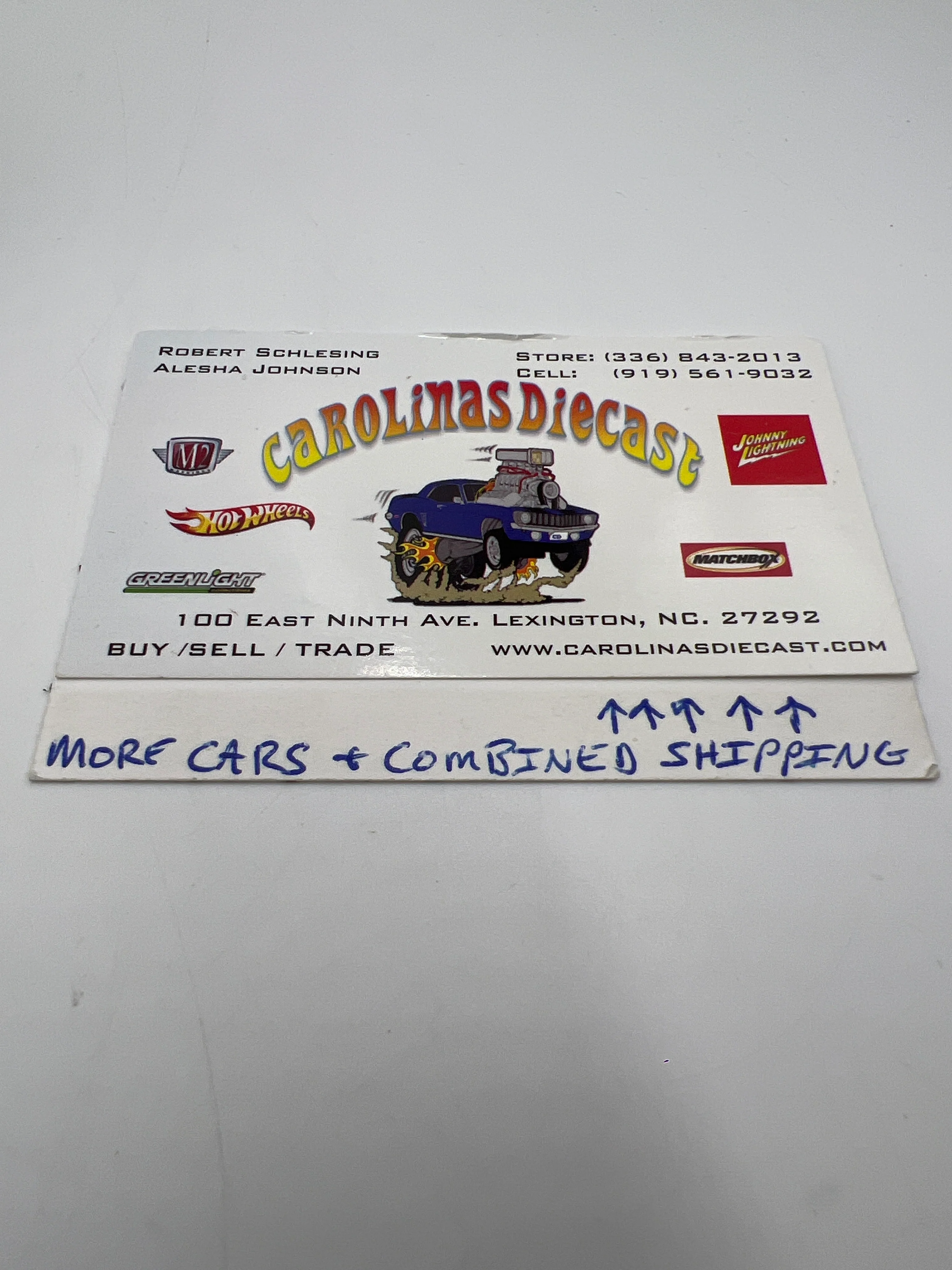 2008 Hot Wheels Web Trading Cars #98 AMG Mercedes CLK DTM Blue *Vein On Back* - Image 7