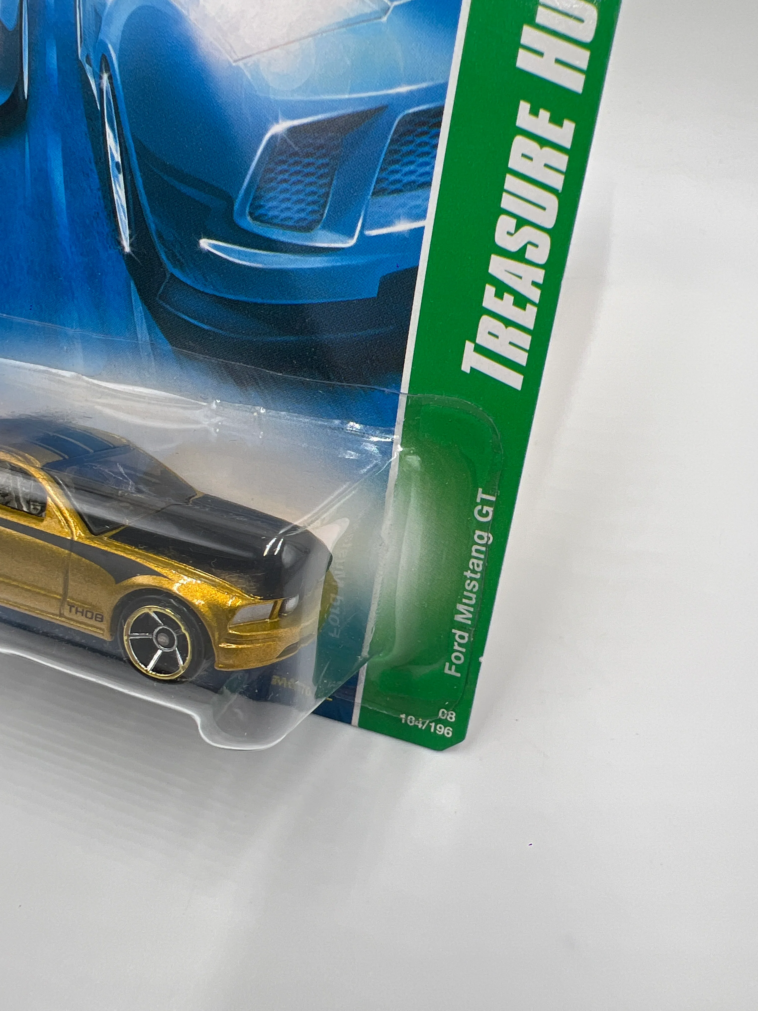 2008 Hot Wheels Treasure Hunts #164 Ford Mustang GT Gold - Image 3