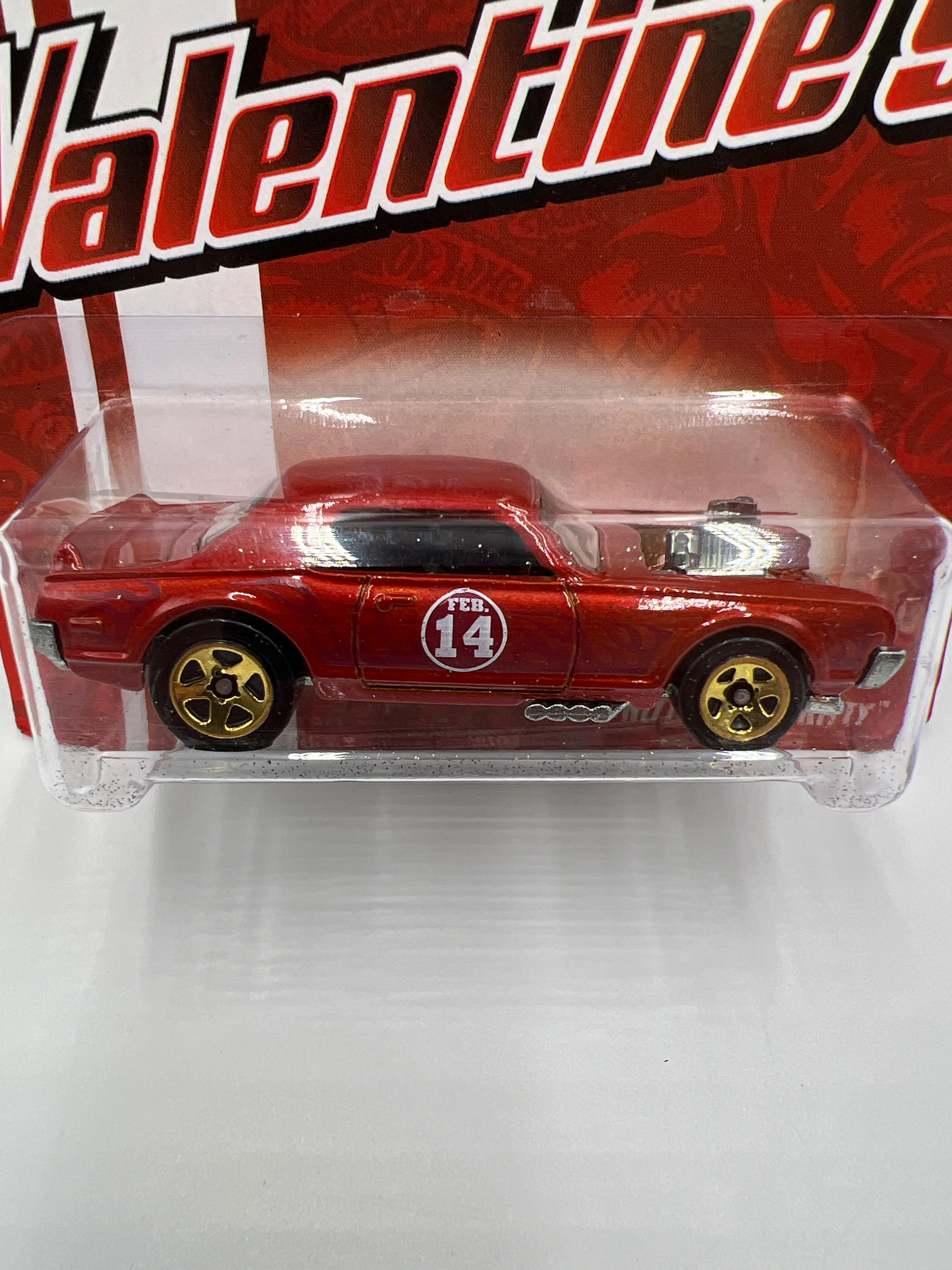 2008 Hot Wheels Valentines Series Nitty Gritty Kitty Red 152D - Image 3