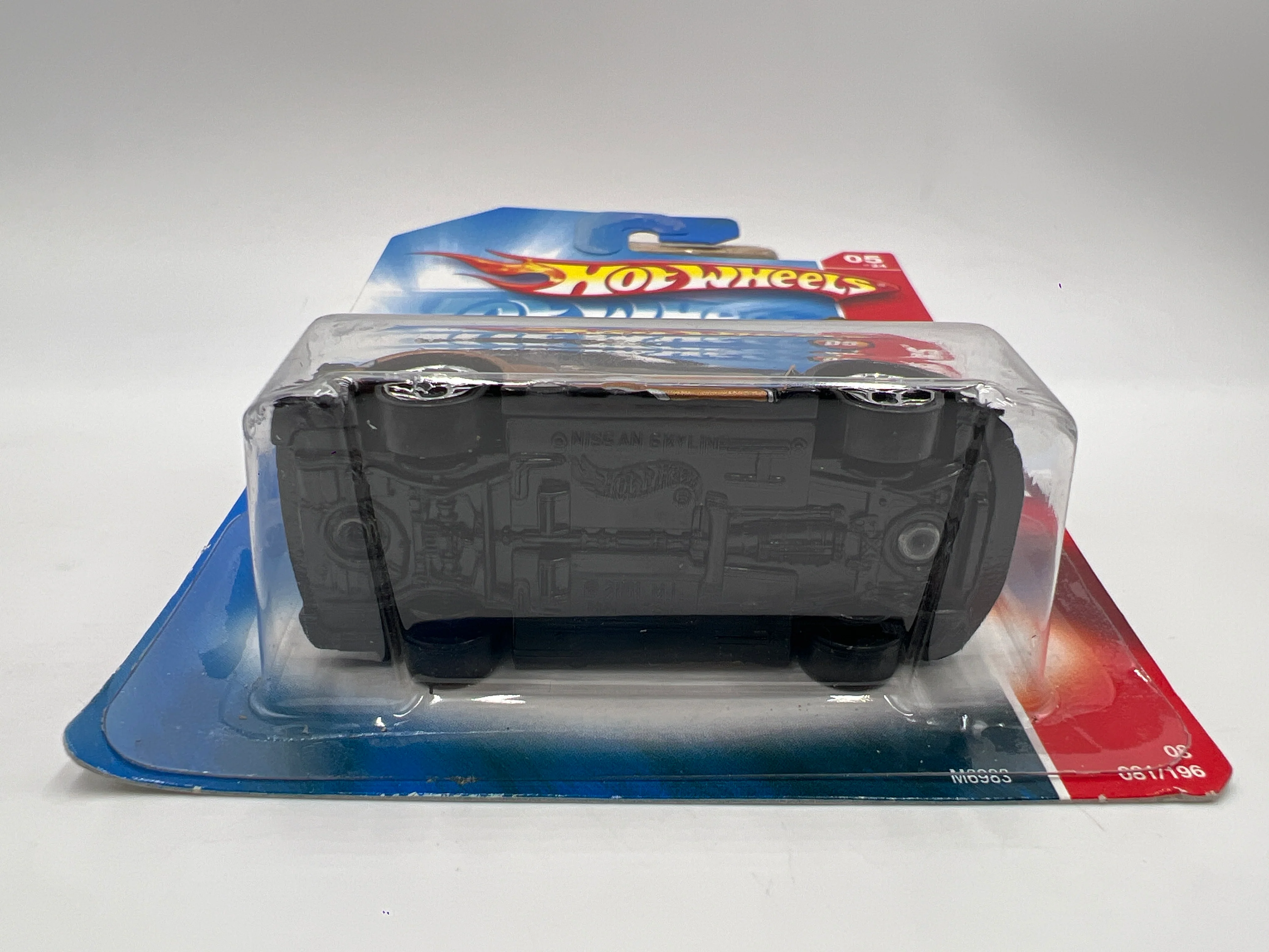 2008 Hot Wheels Web Trading Cars #81 Nissan Skyline Black W/Protector - Image 6