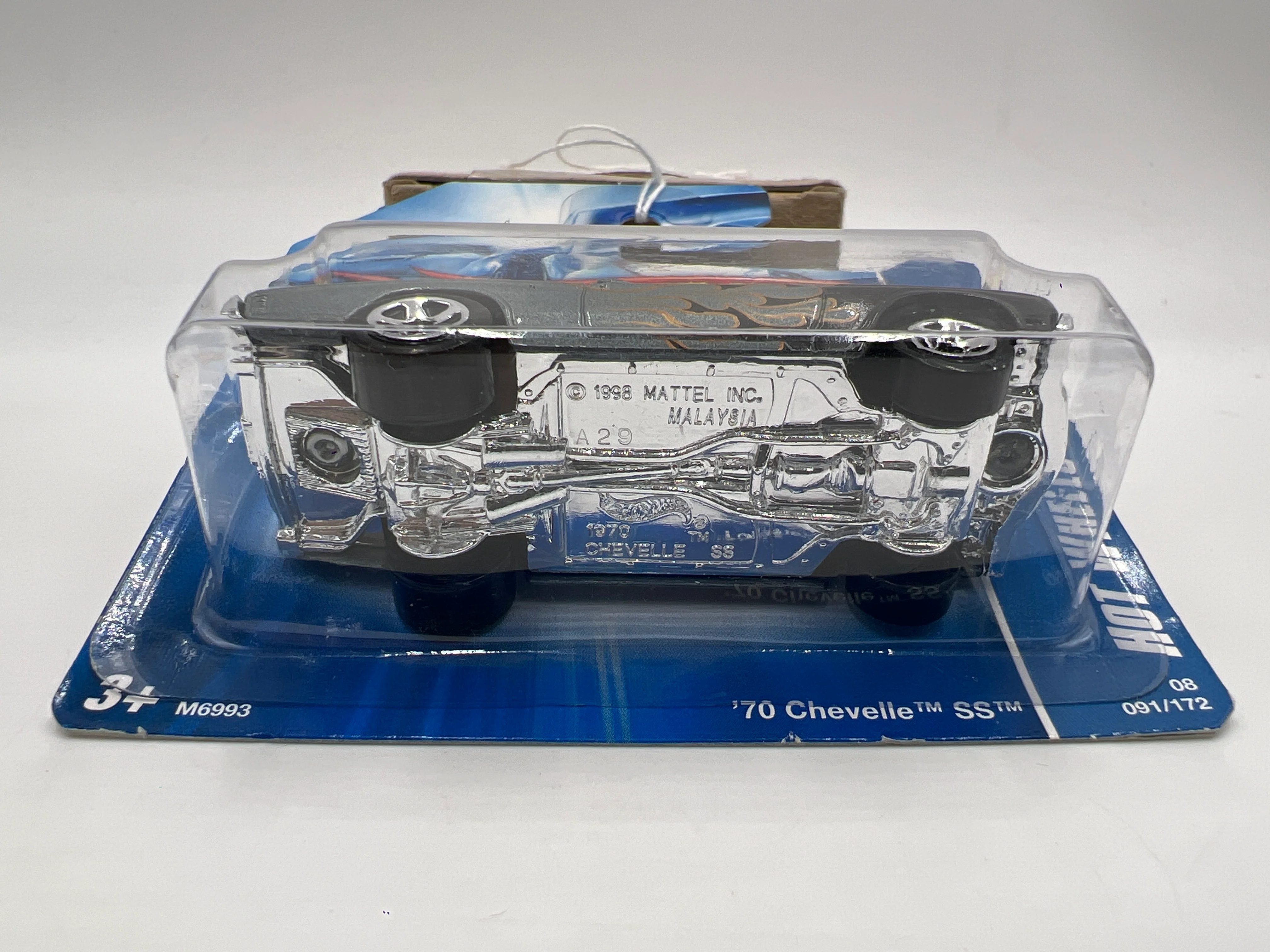 2008 Hot Wheels HW Stars #91 Short Card 70 Chevelle SS Gray 1C - Image 6