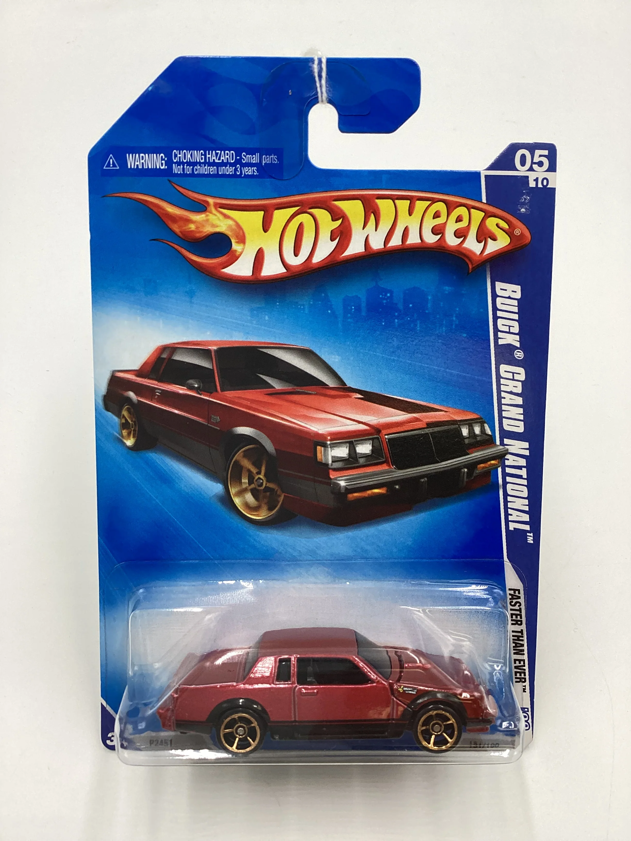 2009 Hot Wheels #131 Buick Grand National Red 44B - Image 2
