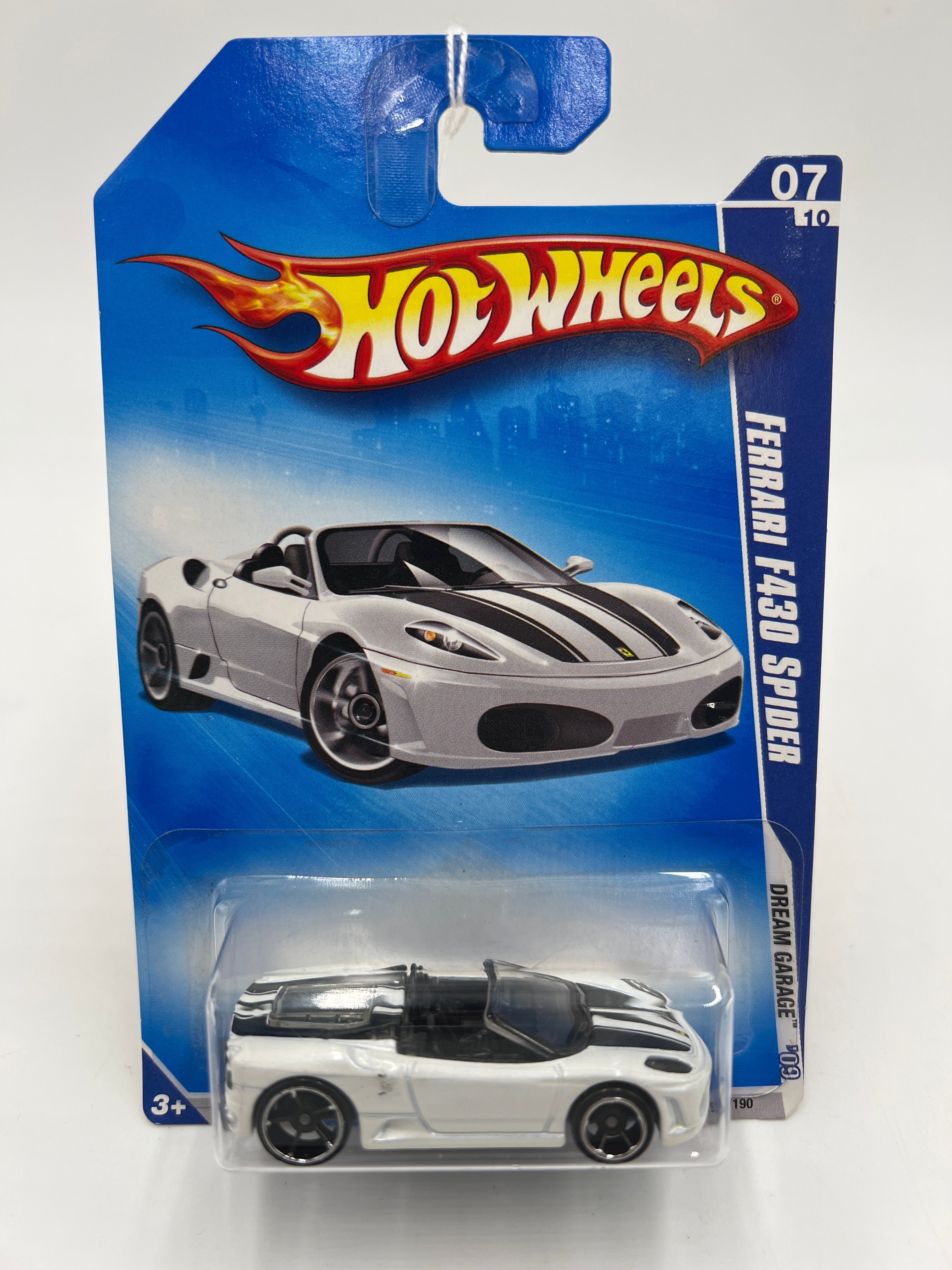 2009 Hot Wheels #153 Ferrari F430 Spider White - Image 2