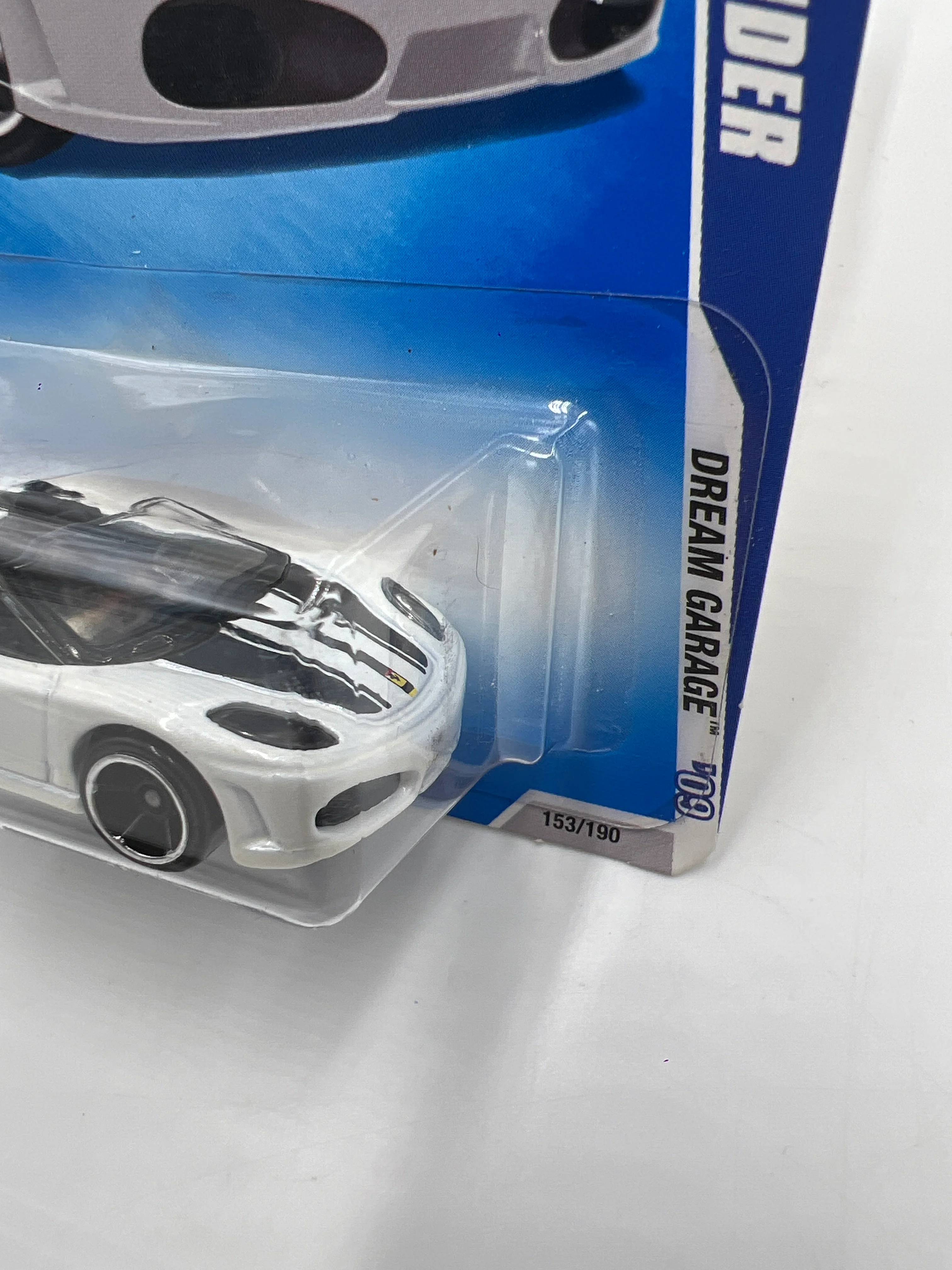 2009 Hot Wheels #153 Ferrari F430 Spider White - Image 4