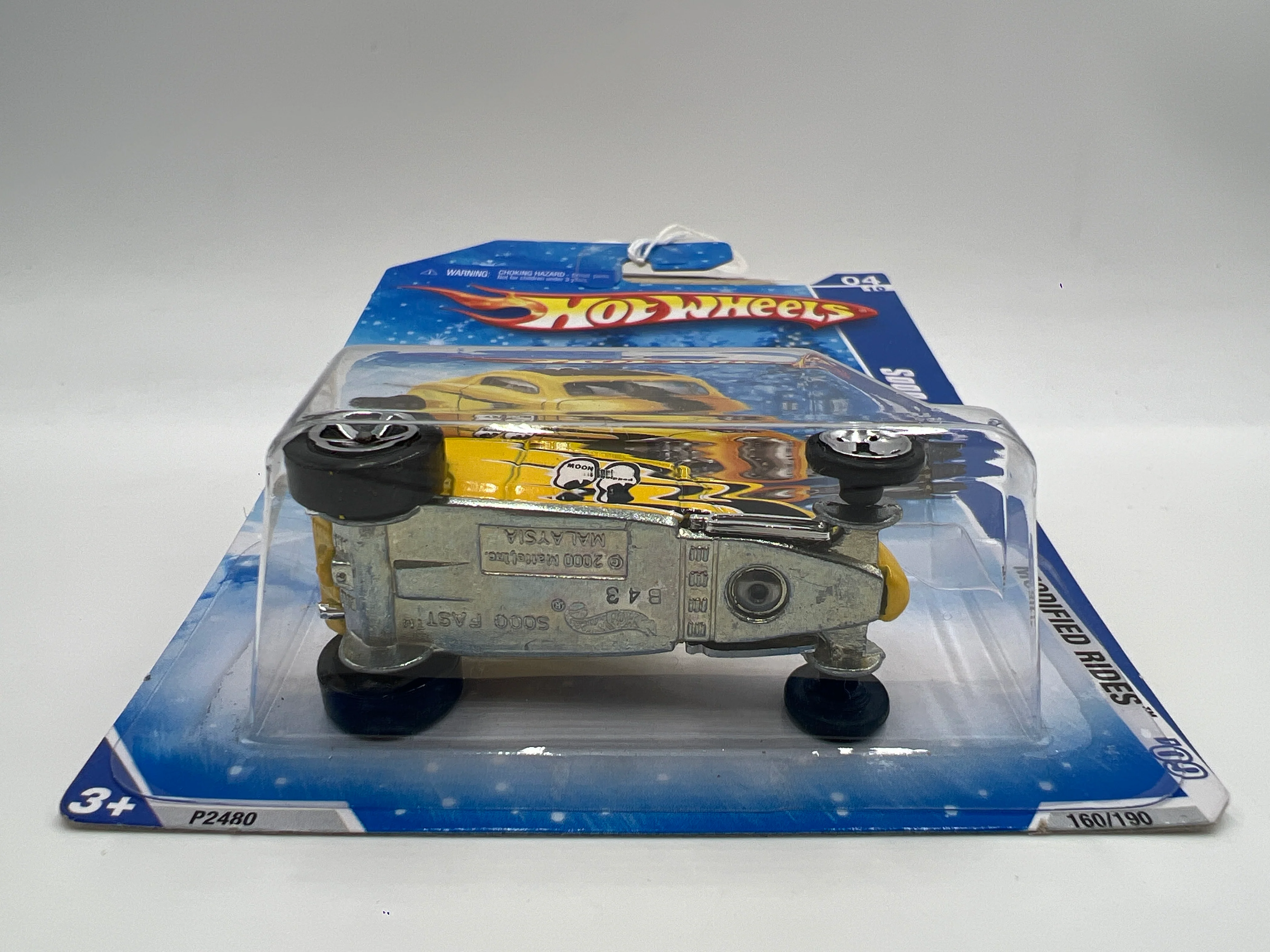2009 Hot Wheels Target Exclusive Snowflake Card #160 Sooo Fast Yellow Mooneyes 240B - Image 5