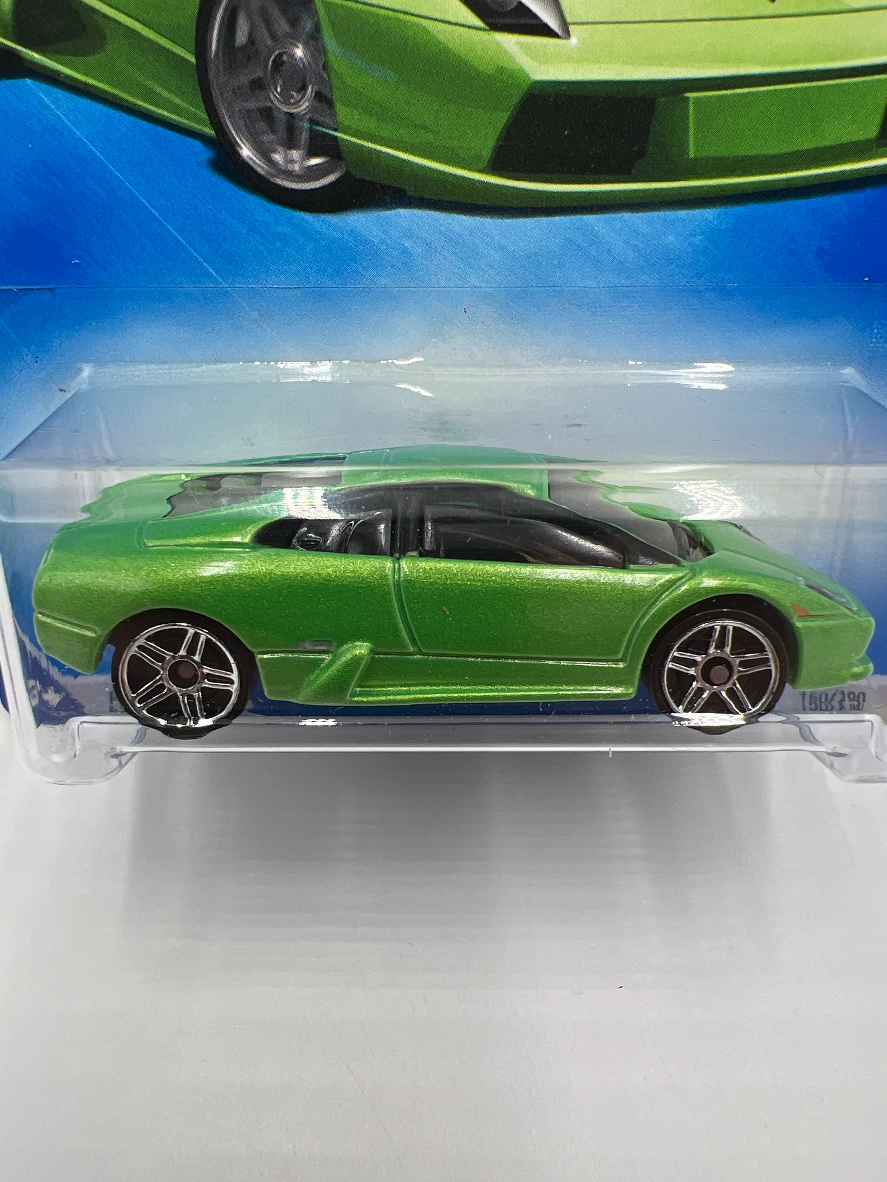 2009 Hot Wheels Dream Garage #150 Lamborghini Murcielago Green - Image 3