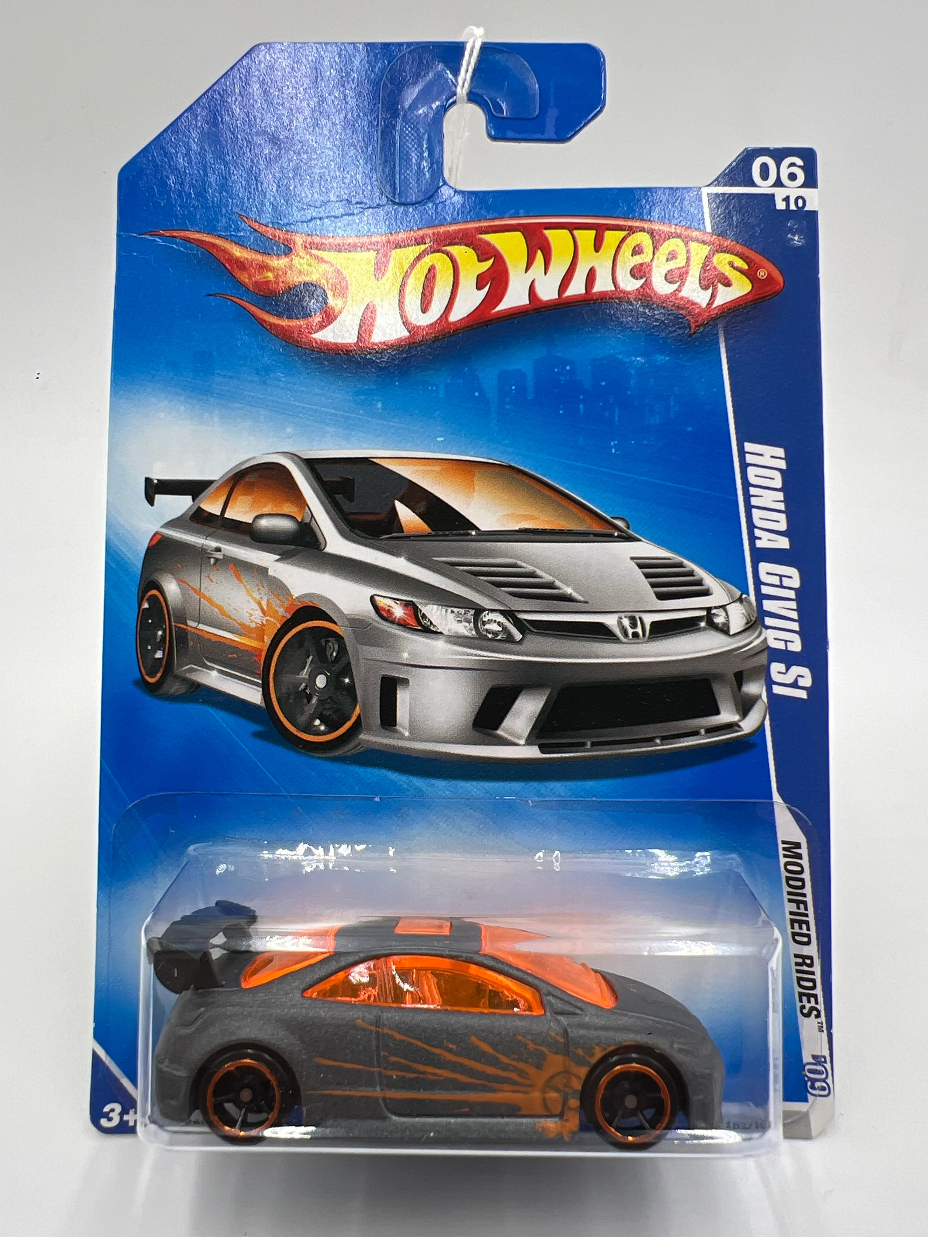 2009 Hot Wheels Modified Rides #162 Honda Civic Si Gray Has Vein SR - Image 2