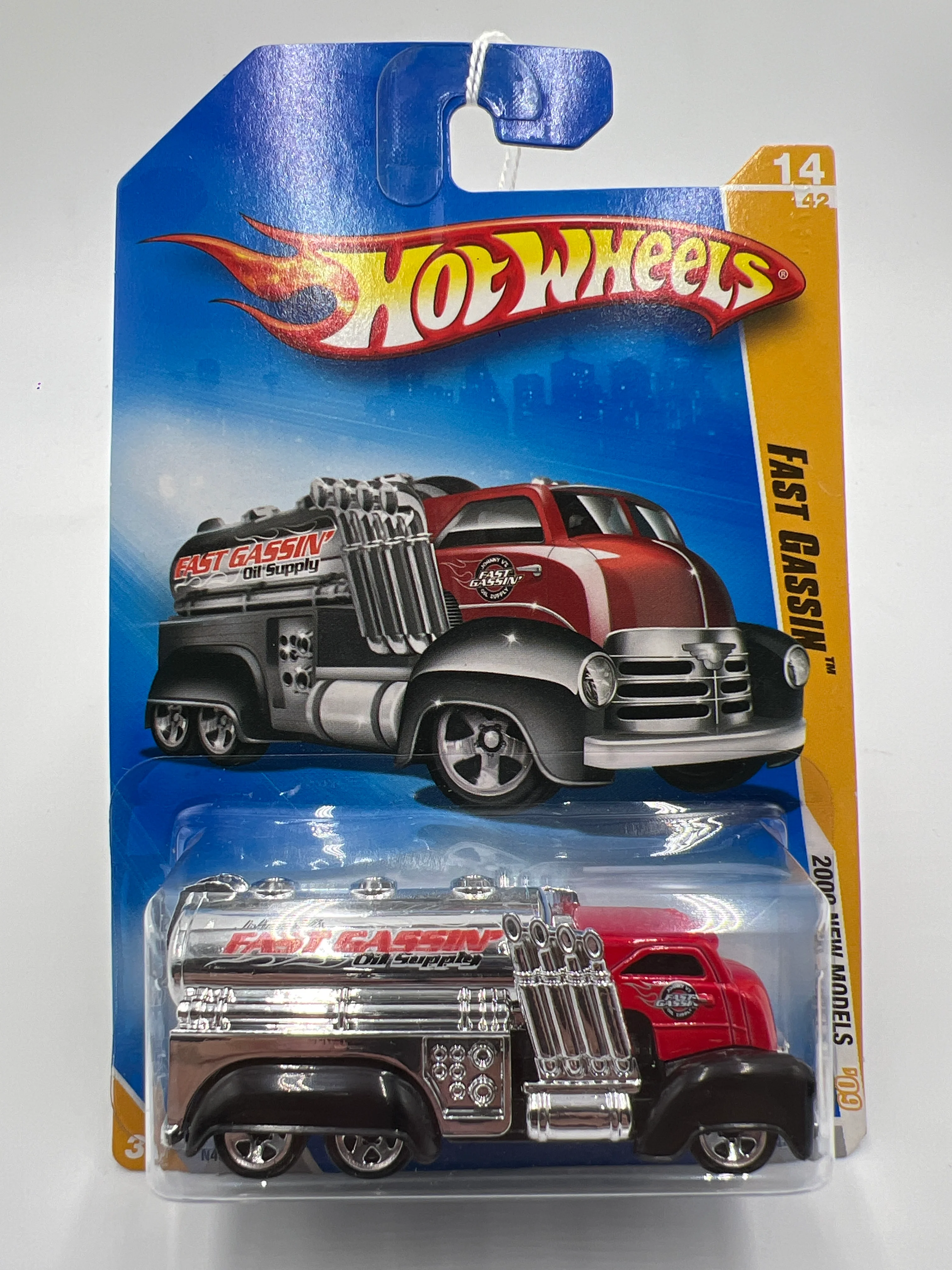 2009 Hot Wheels New Models #14 Fast Gassin Red aa4 - Image 2