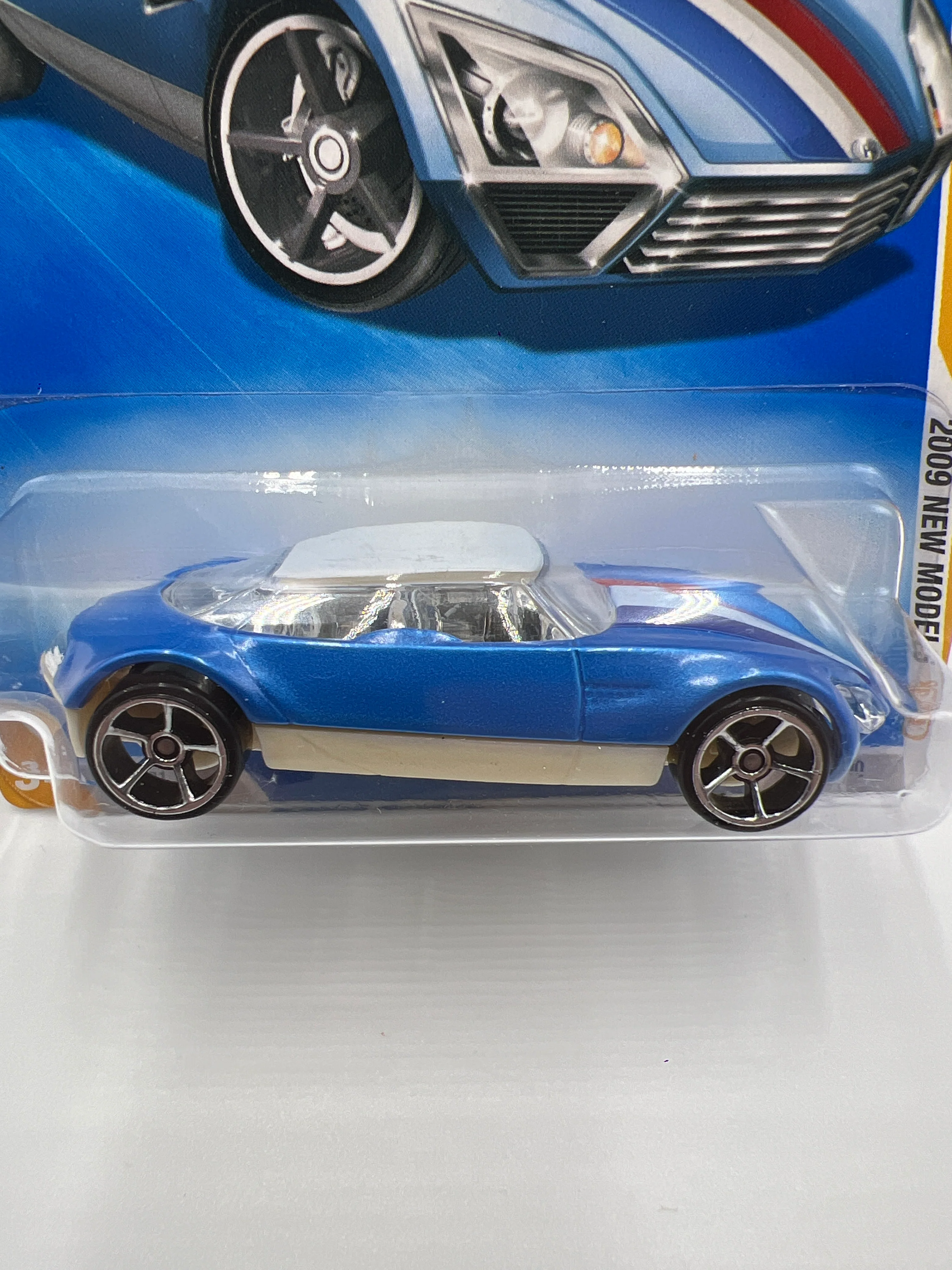 2009 Hot Wheels New Models #18 Avant Garde Blue AA7 - Image 3