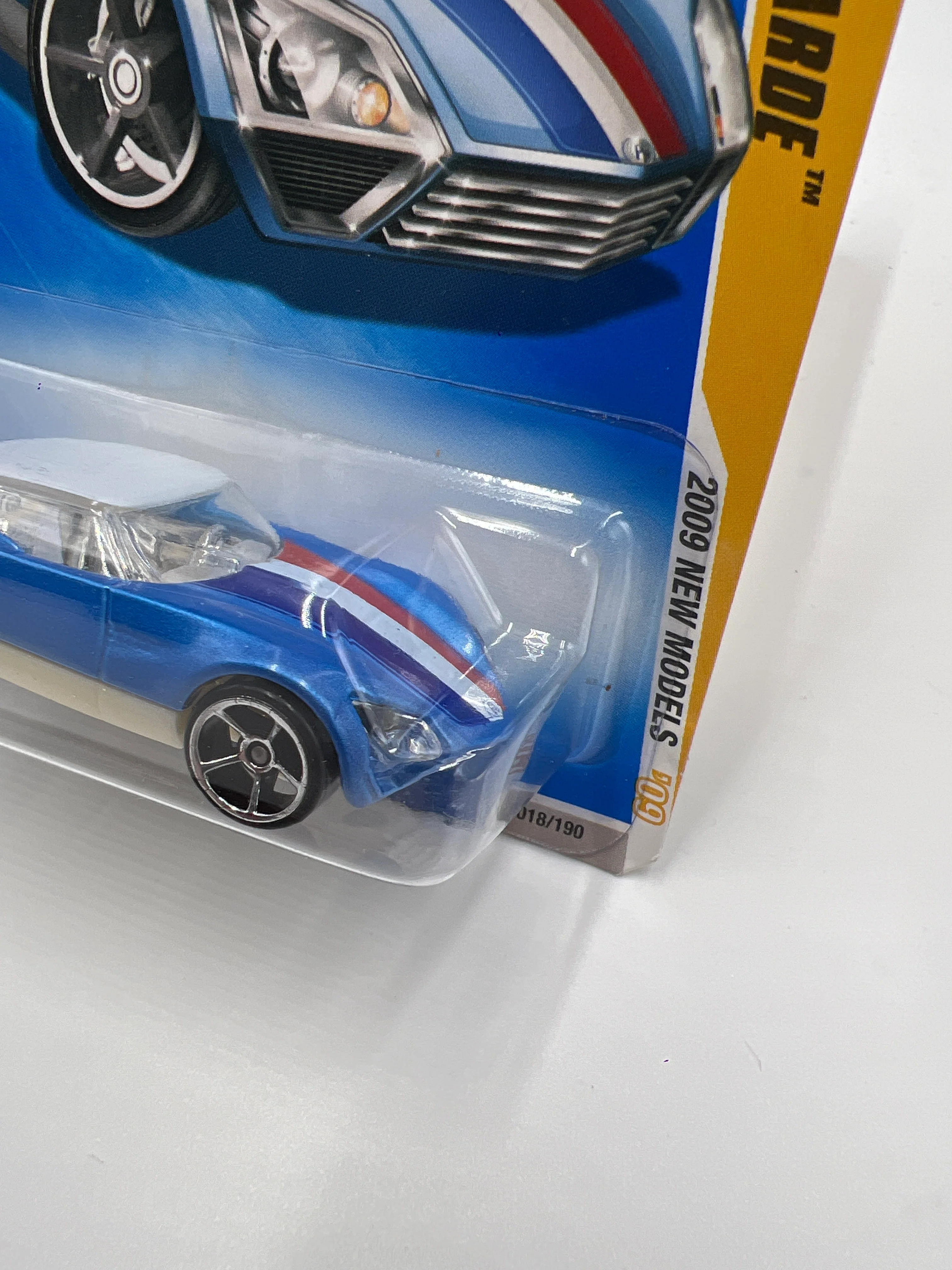 2009 Hot Wheels New Models #18 Avant Garde Blue AA7 - Image 4