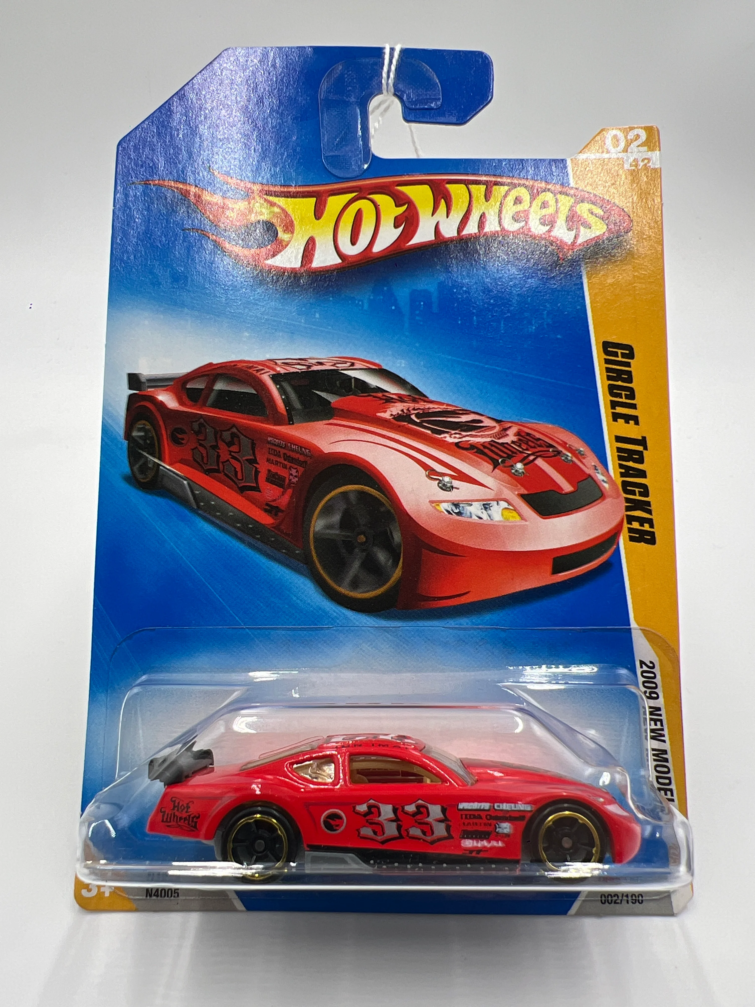 2009 Hot Wheels New Models #2 Circle Tracker Red 114C - Image 2