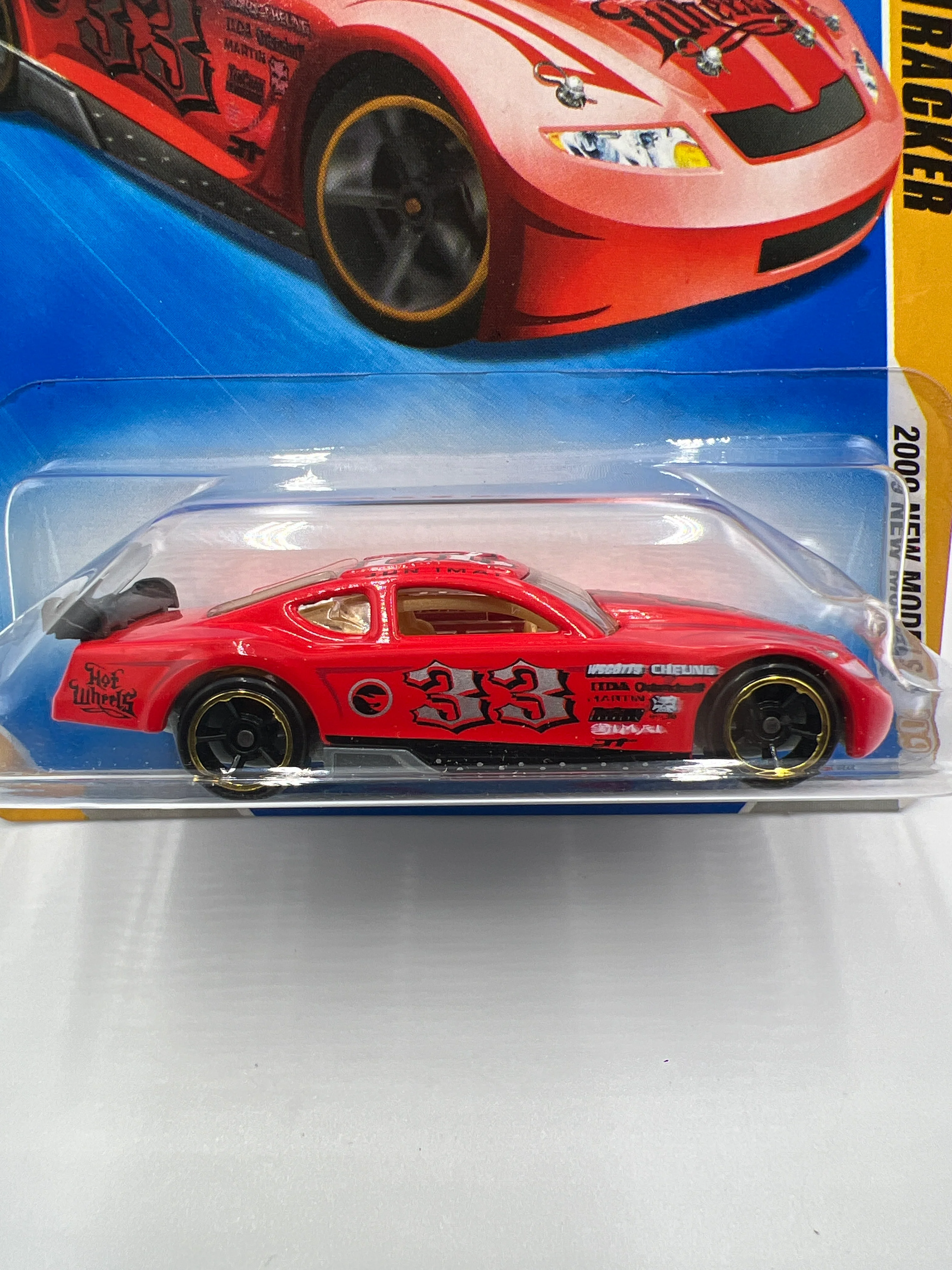 2009 Hot Wheels New Models #2 Circle Tracker Red 114C - Image 3