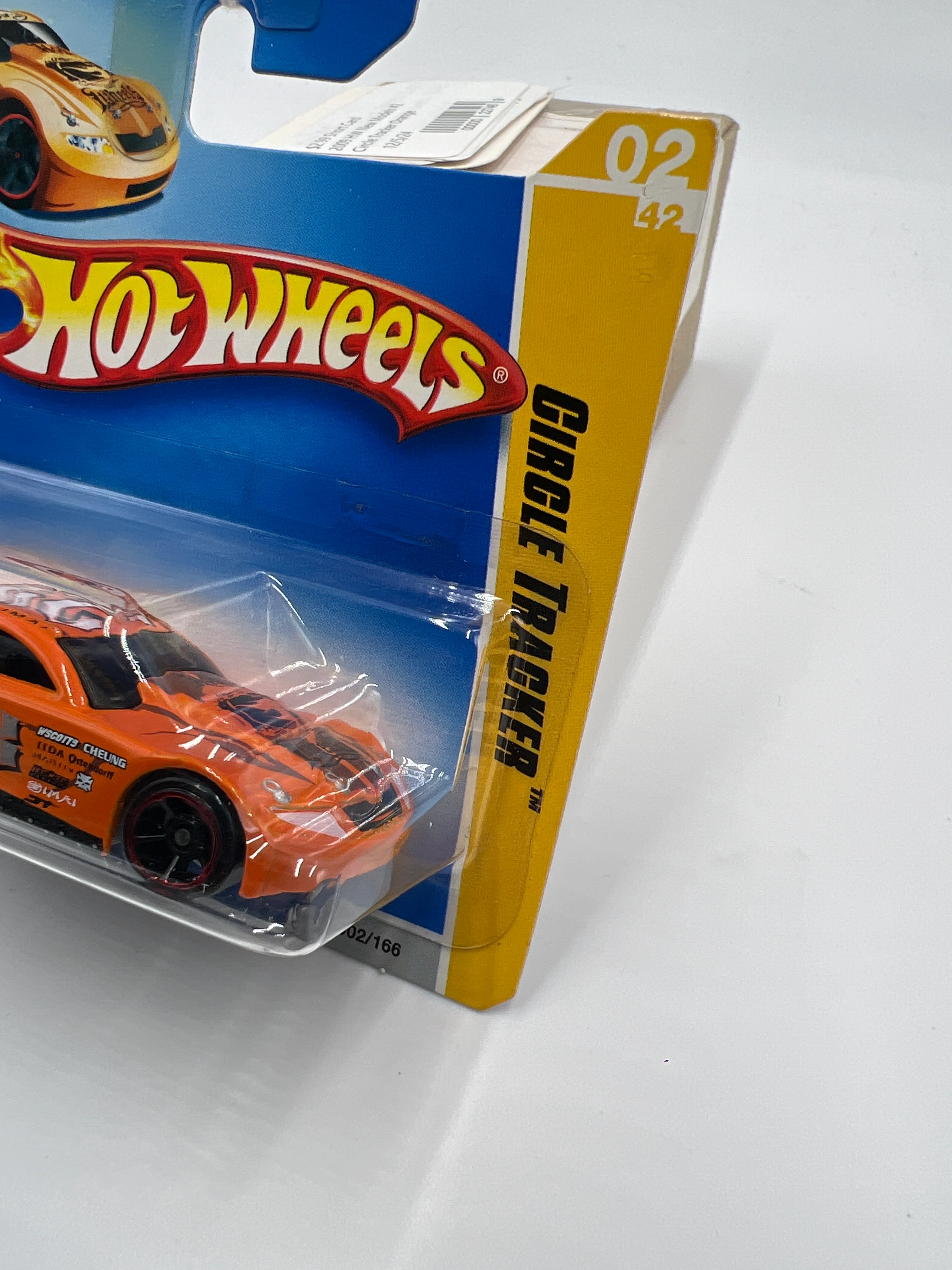 2009 Hot Wheels New Models Premiere #2 Circle Tracker Orange Short Card 113A - Image 4