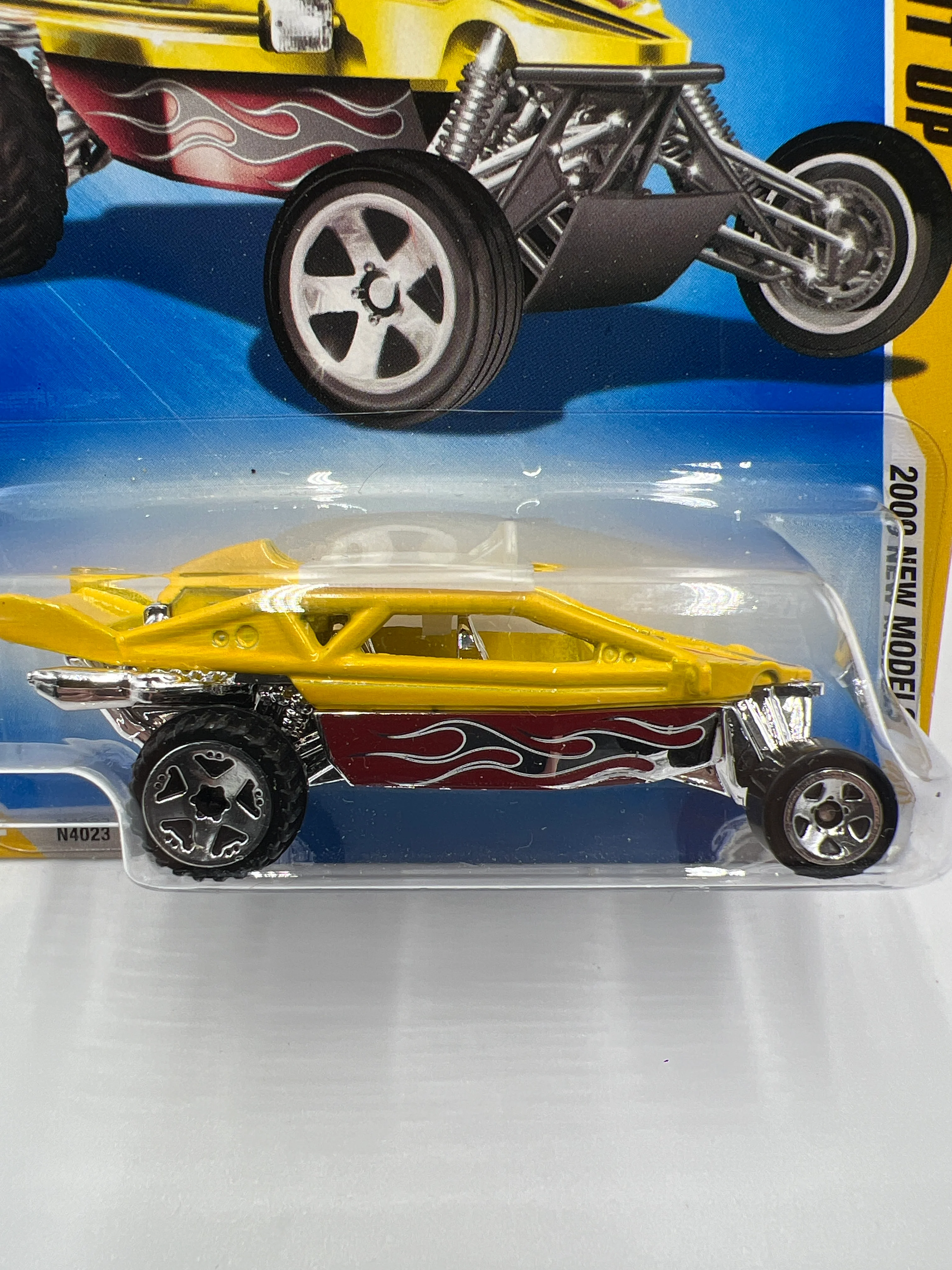 2009 Hot Wheels New Models #20 Dune It Up Yellow AA6 - Image 3