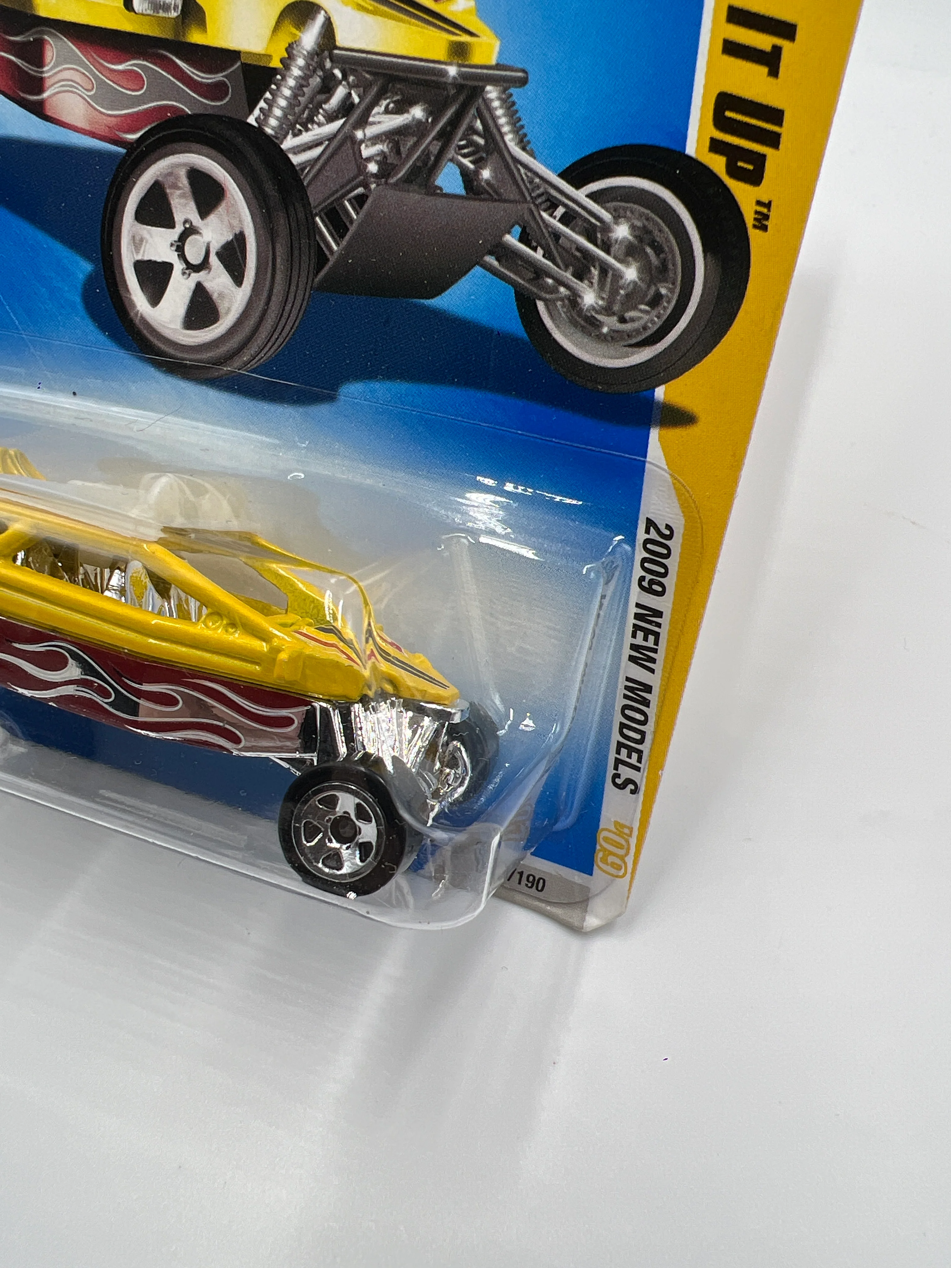 2009 Hot Wheels New Models #20 Dune It Up Yellow AA6 - Image 4