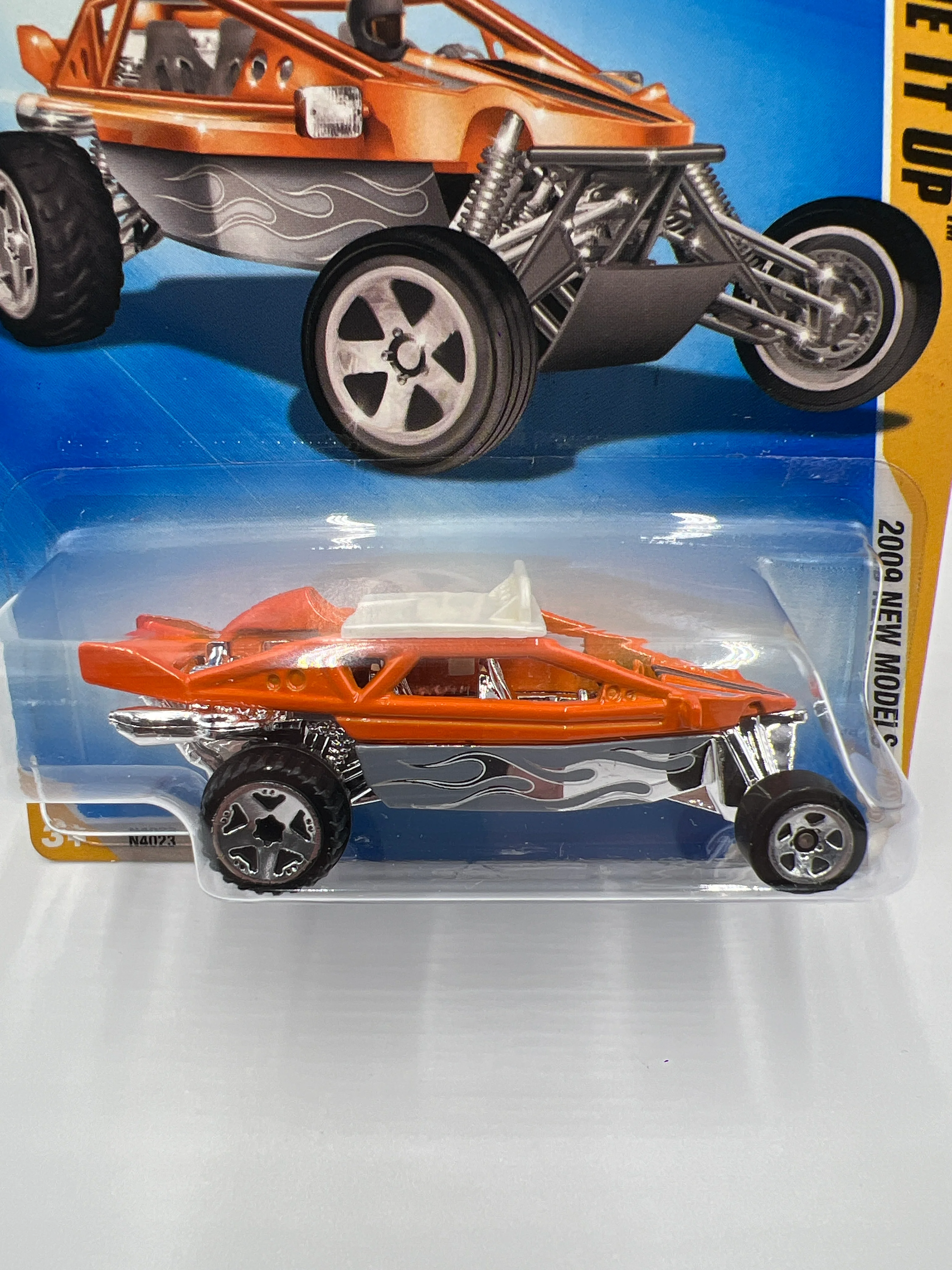 2009 Hot Wheels New Models #20 Dune It Up Orange AA1 - Image 3