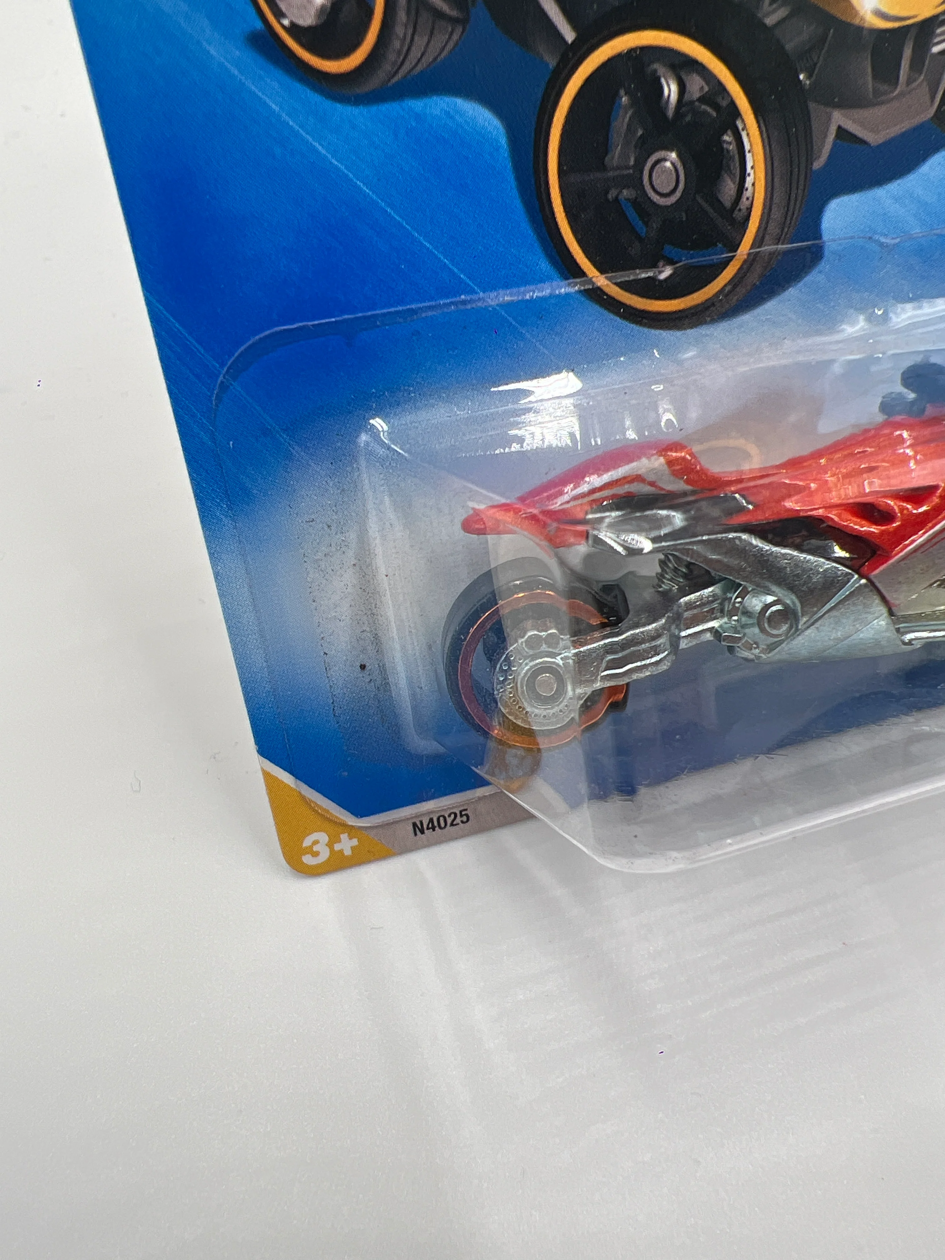 2009 Hot Wheels New Models #22 Tri & Stop Me Orange BB9 - Image 5