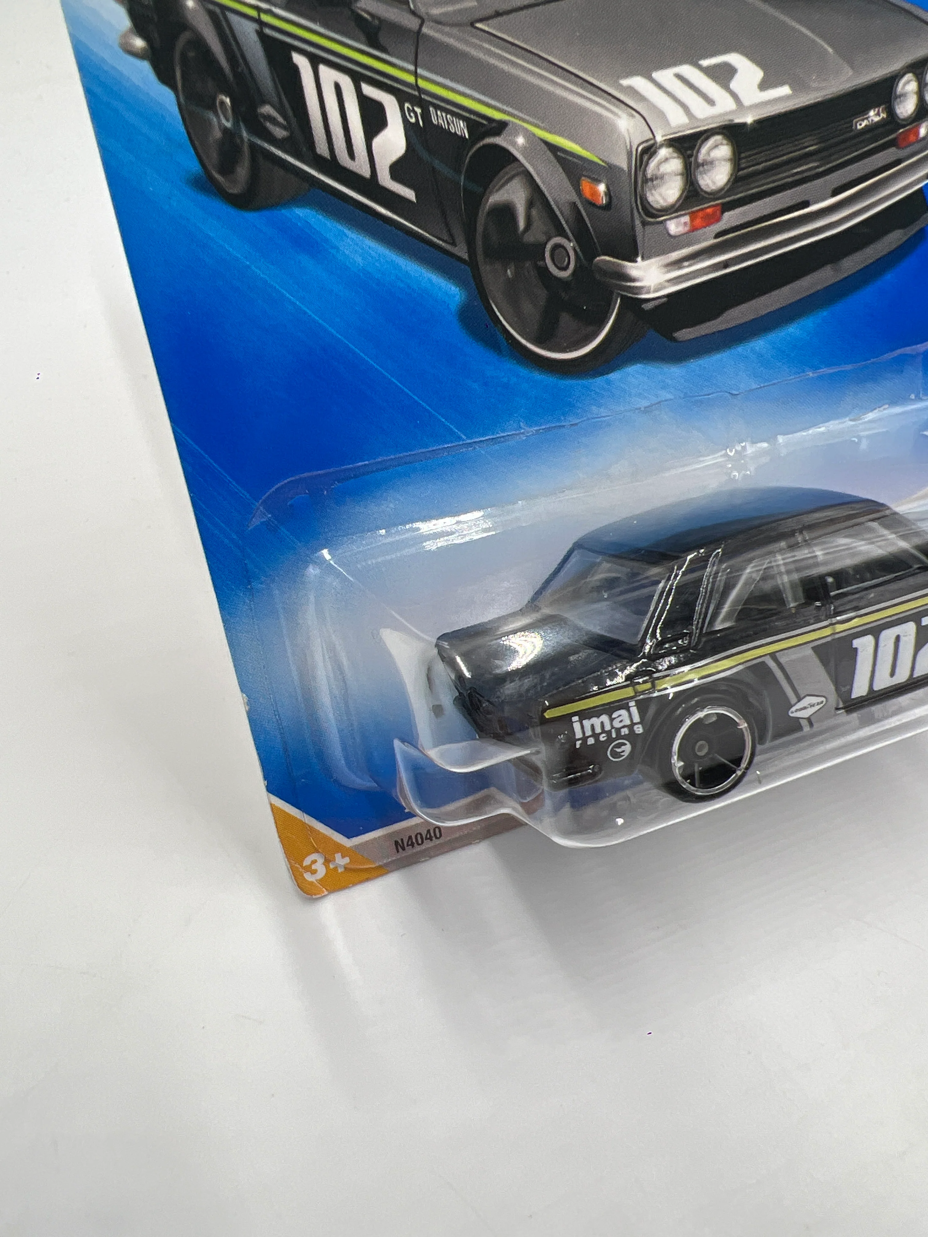 2009 Hot Wheels New Models #37 Datsun Bluebird 510 Black SR - Image 4