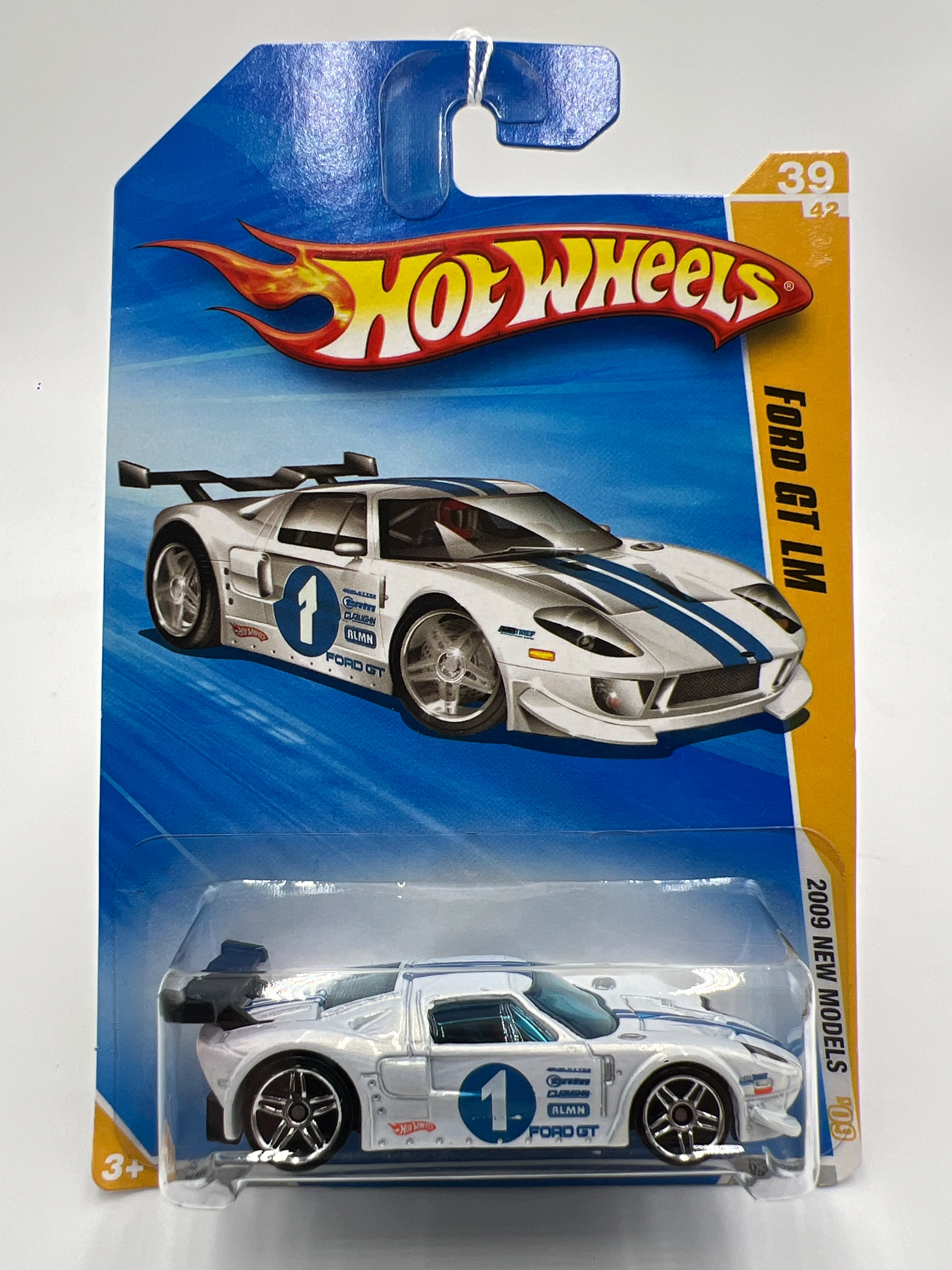 2009 Hot Wheels New Models #39 Ford GT LM White 30E - Image 2
