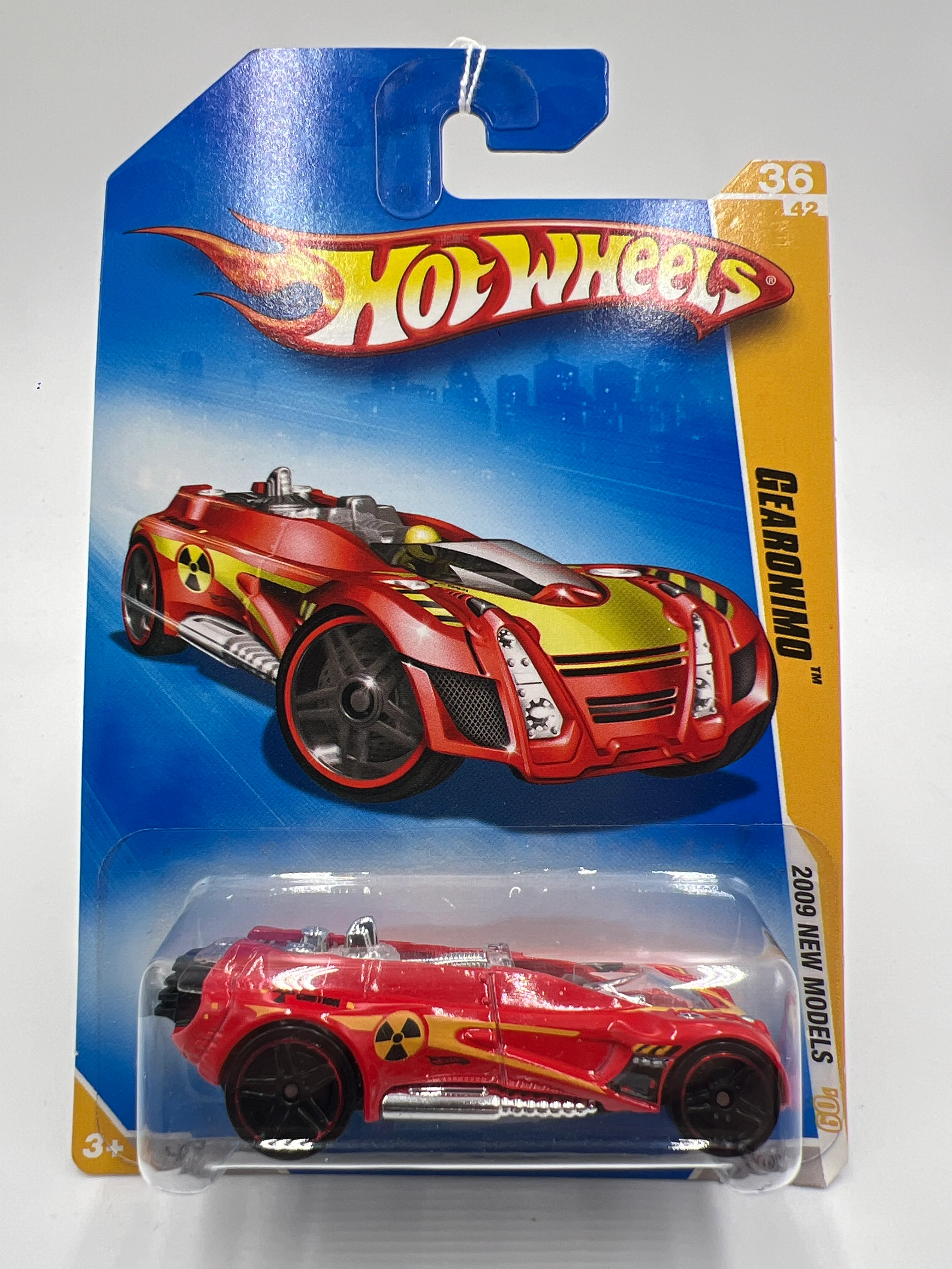 2009 Hot Wheels New Models #36 Gearonimo Red CC7 - Image 2