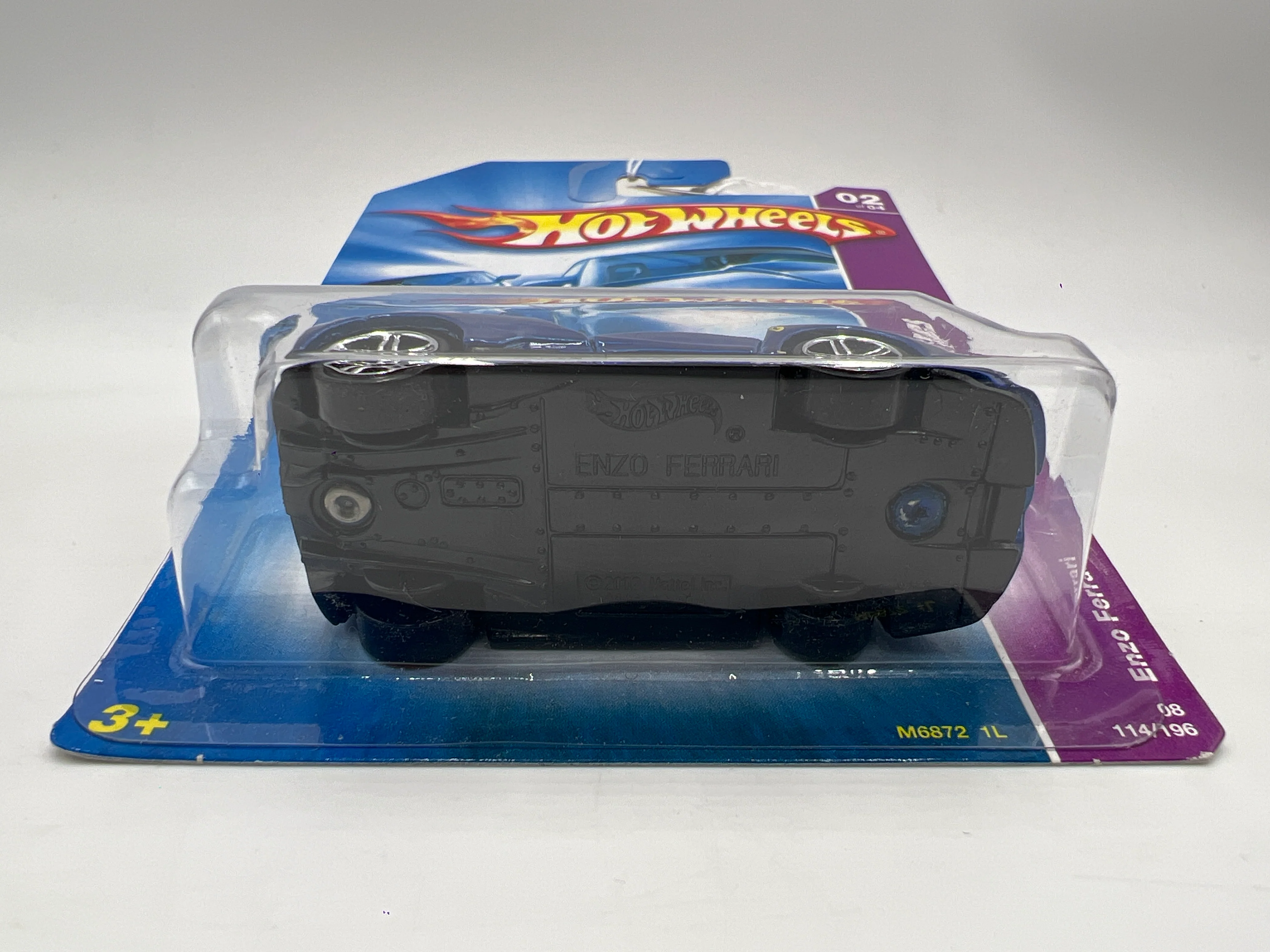 2008 Hot Wheels Team Exotics #114 Enzo Ferrari Blue SR - Image 5