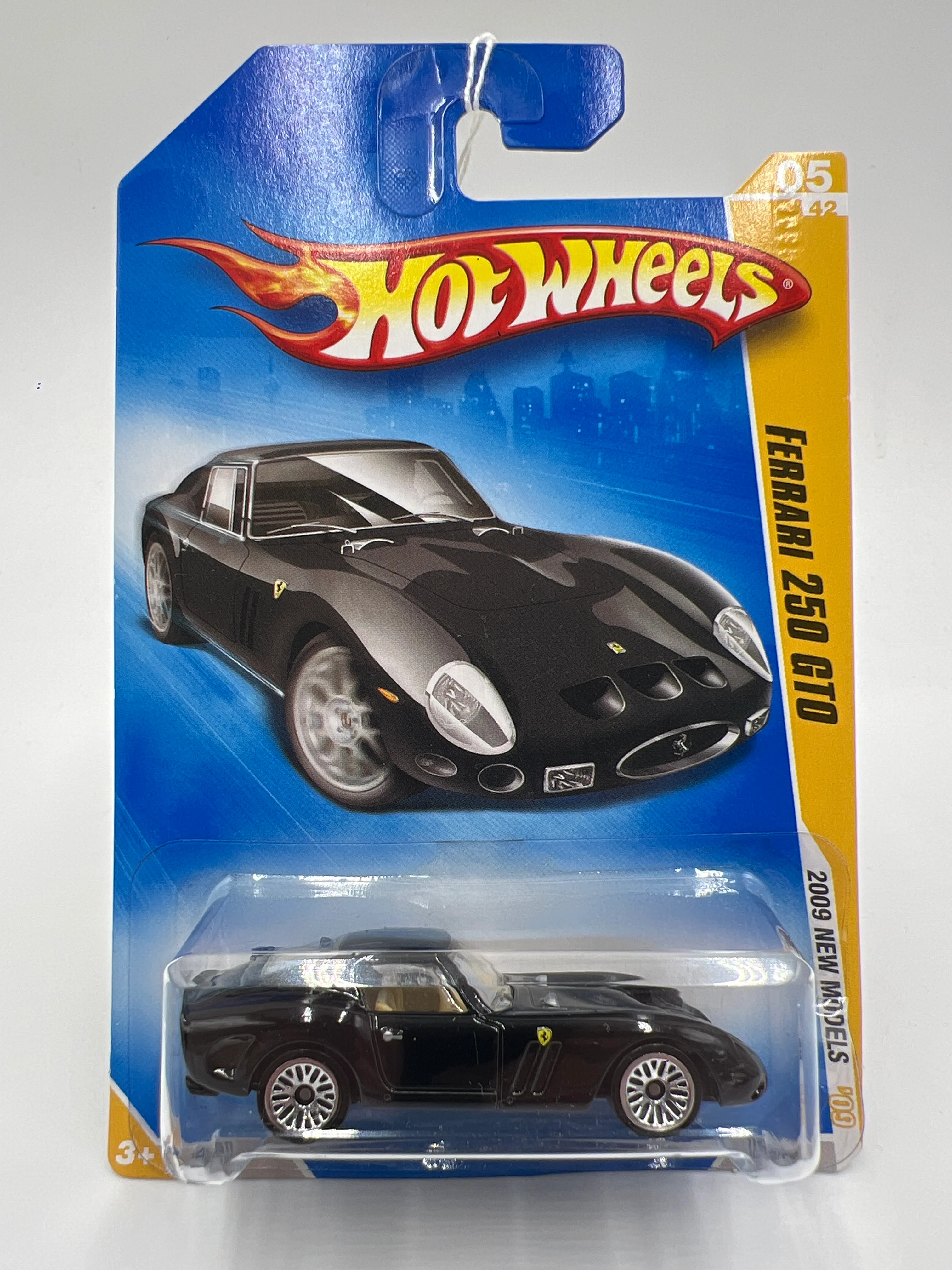 2009 Hot Wheels New Models #5 Ferrari 250 GTO Black Loose Blister SR - Image 2