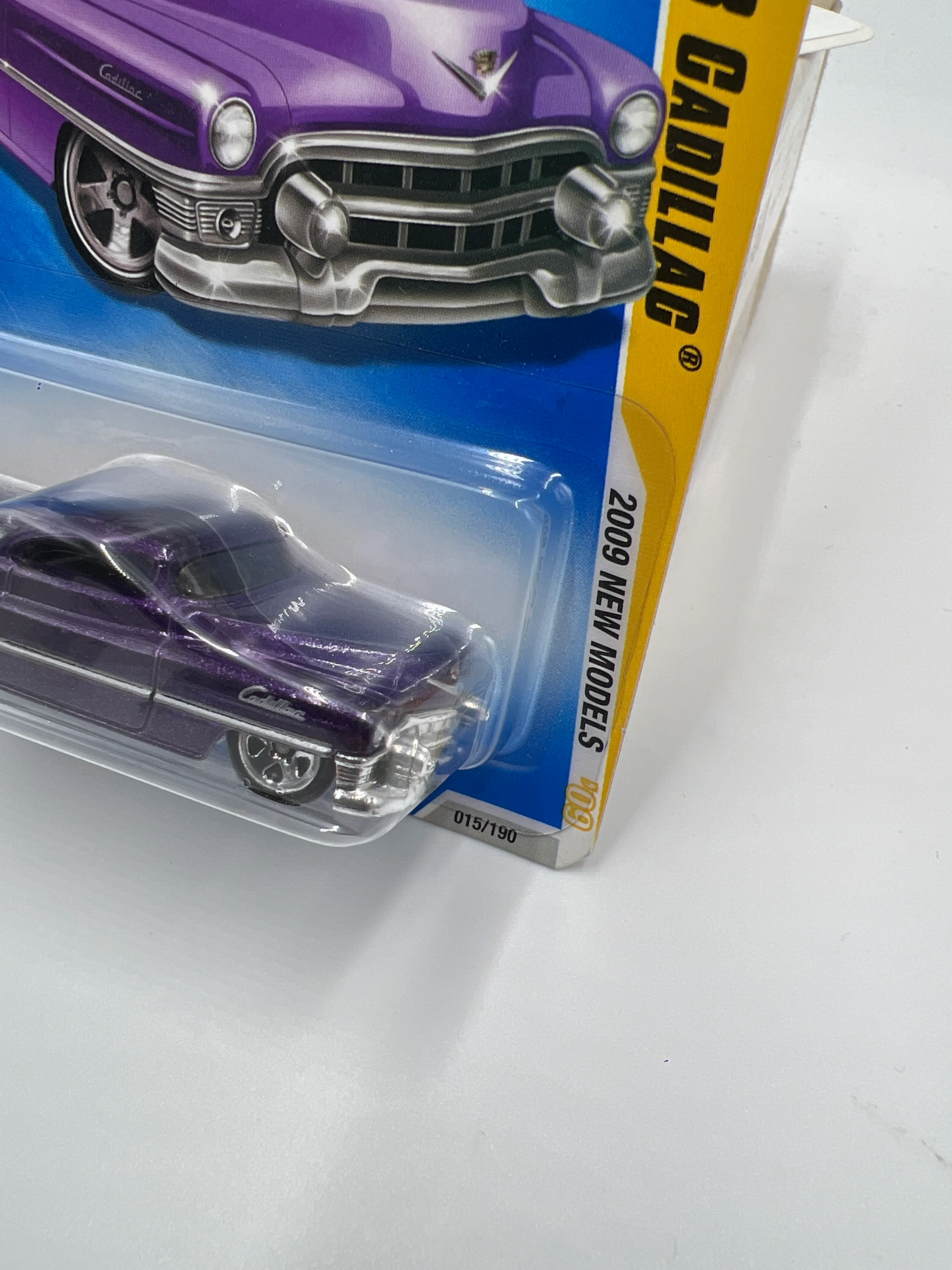 2009 Hot Wheels New Models #15 Custom 53 Cadillac Purple 60B - Image 4