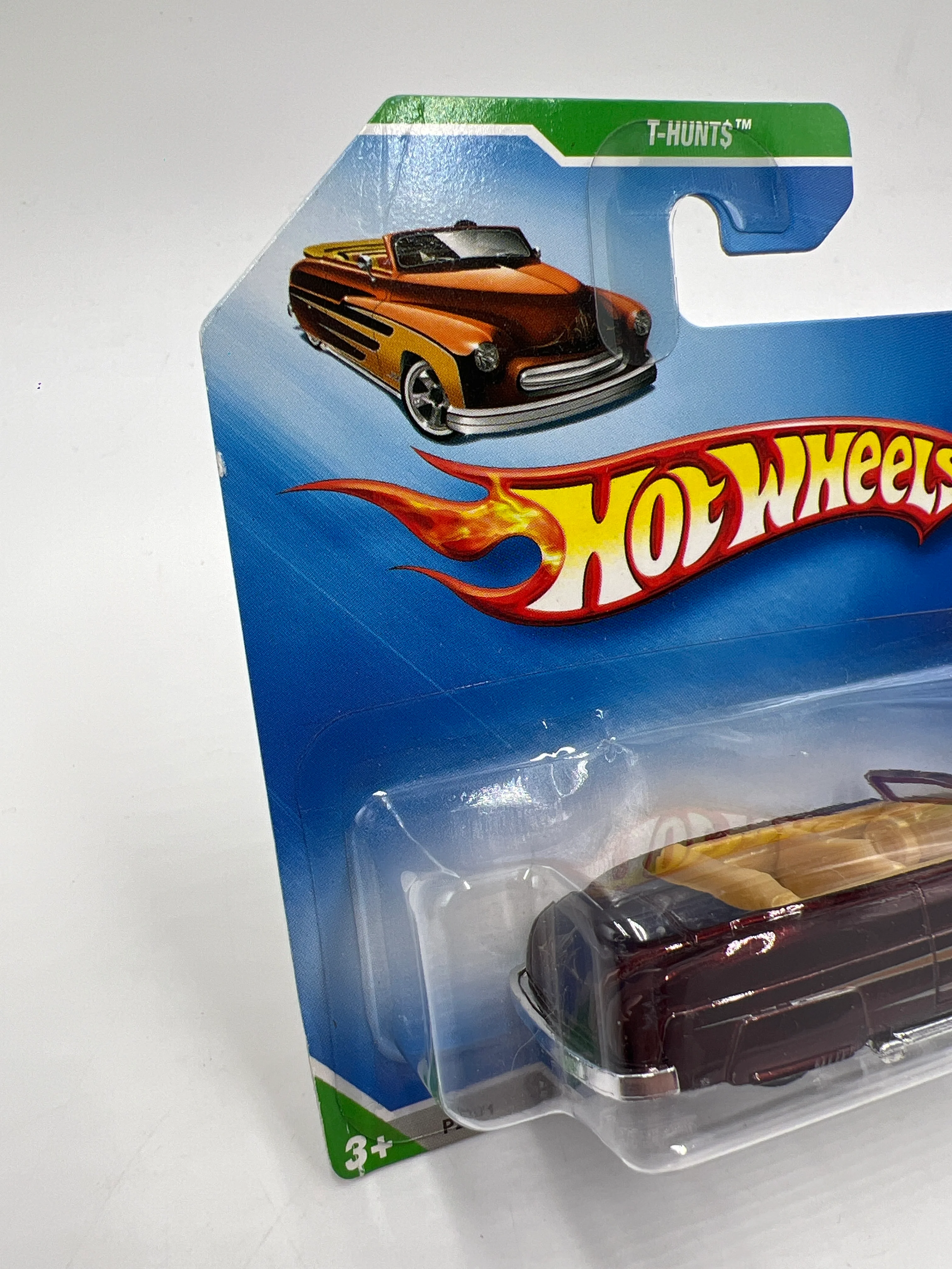 2009 Hot Wheels Super Treasure Hunt Short Card #51 49 Merc Brown W/Protector - Image 4