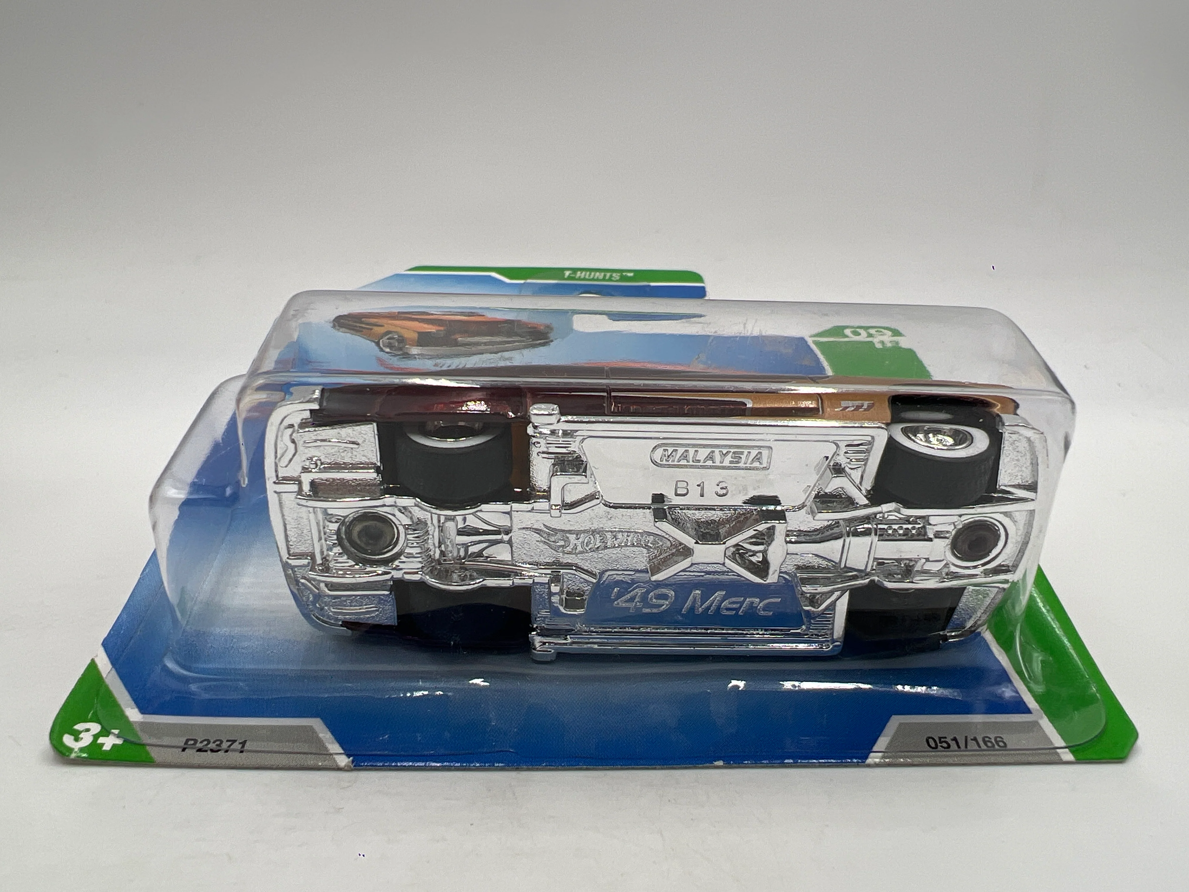 2009 Hot Wheels Super Treasure Hunt Short Card #51 49 Merc Brown W/Protector - Image 5