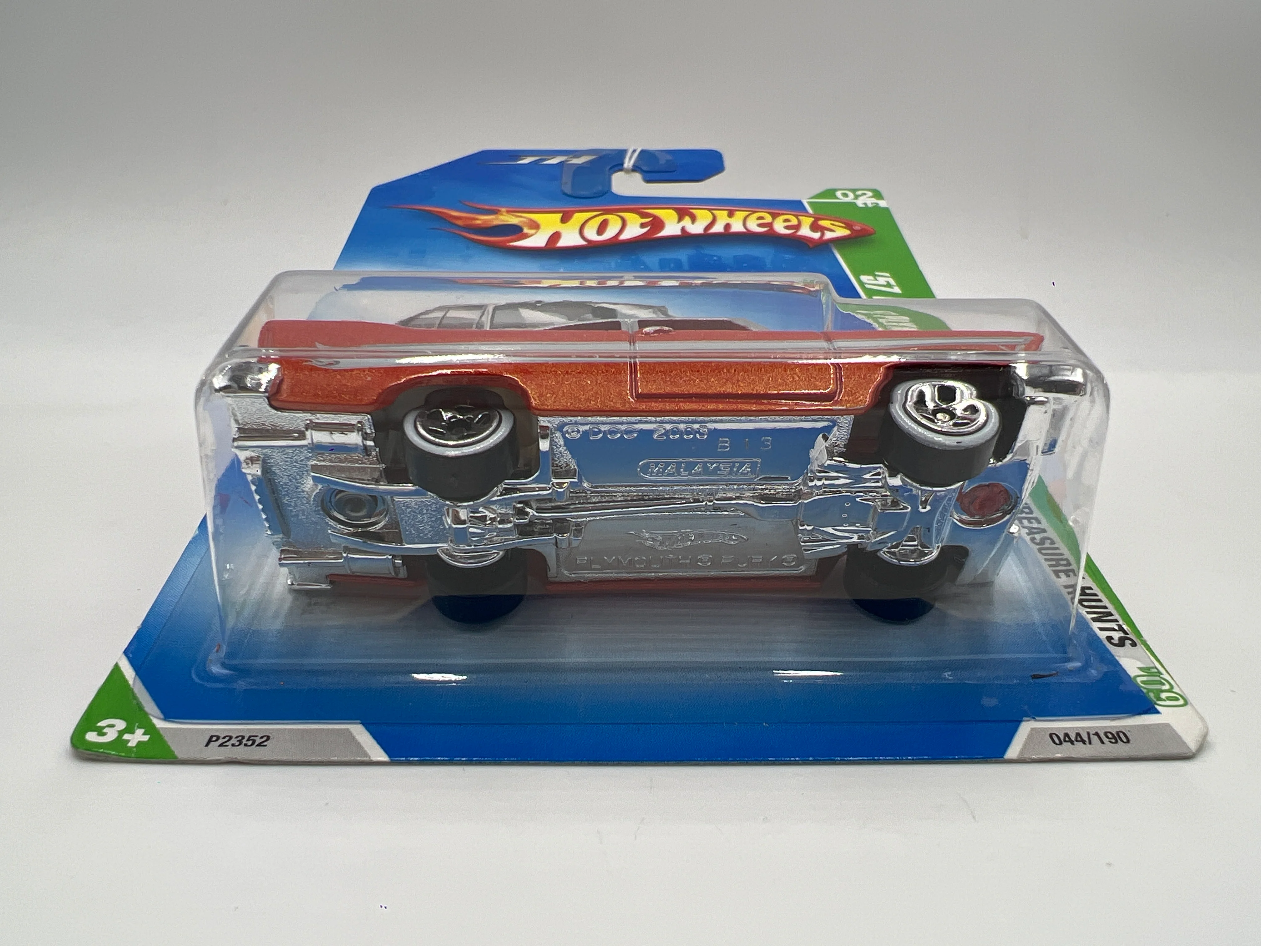 2009 Hot Wheels Treasure Hunts #44 57 Plymouth Fury Orange 273C - Image 6
