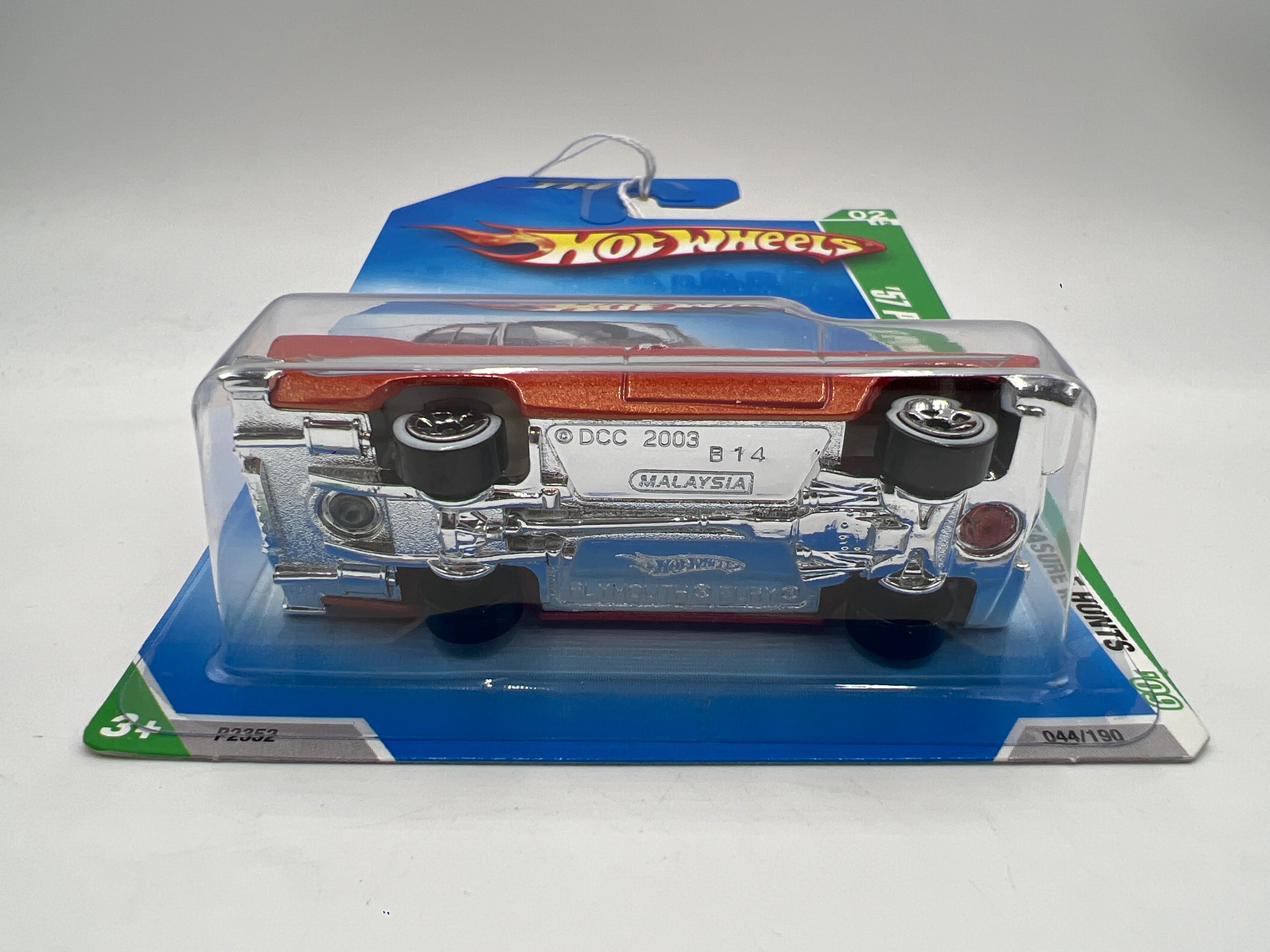 2009 Hot Wheels Treasure Hunts #44 57 Plymouth Fury Orange - Image 6