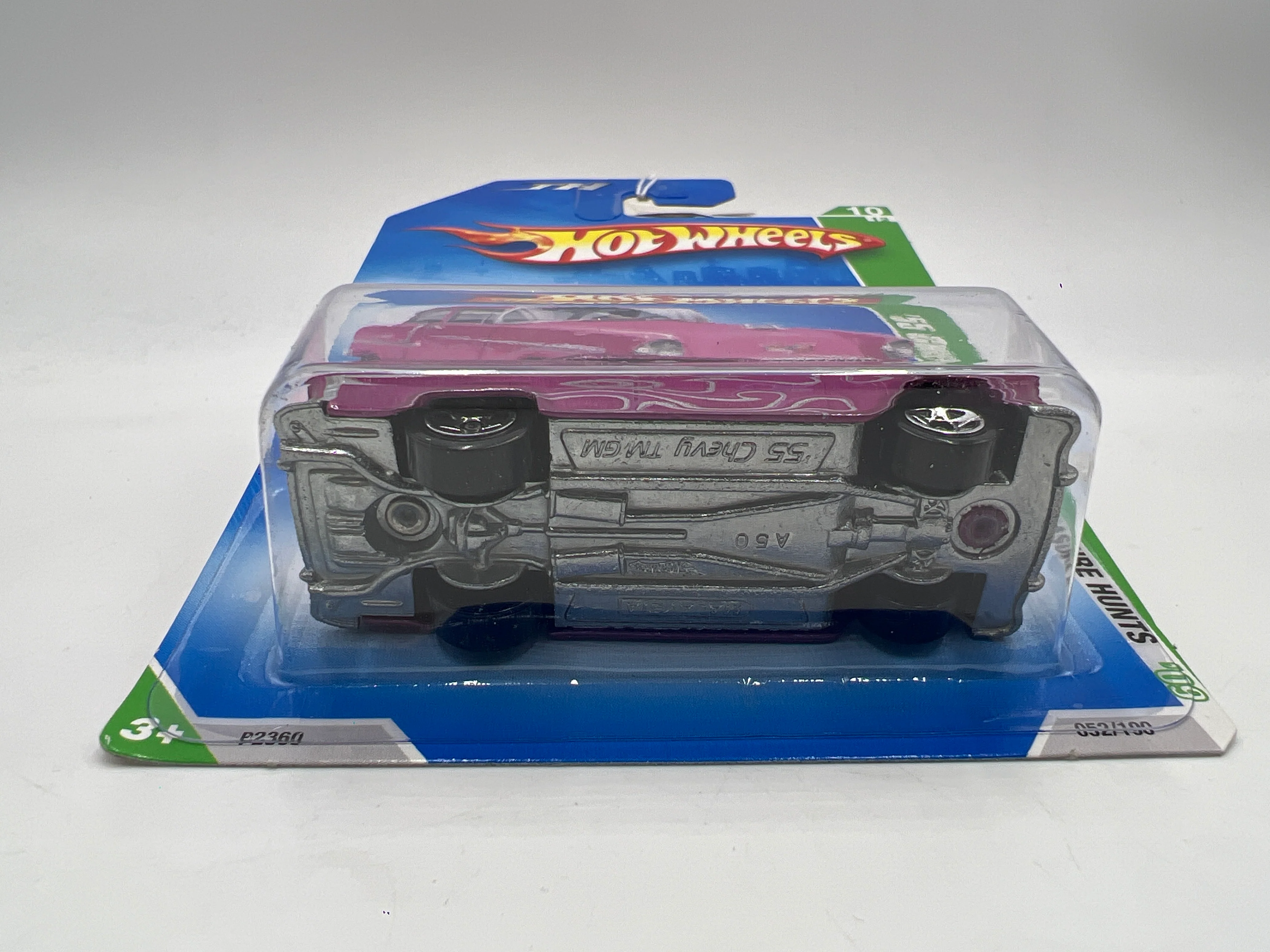 2009 Hot Wheels Treasure Hunts #52 55 Chevy Pink - Image 6