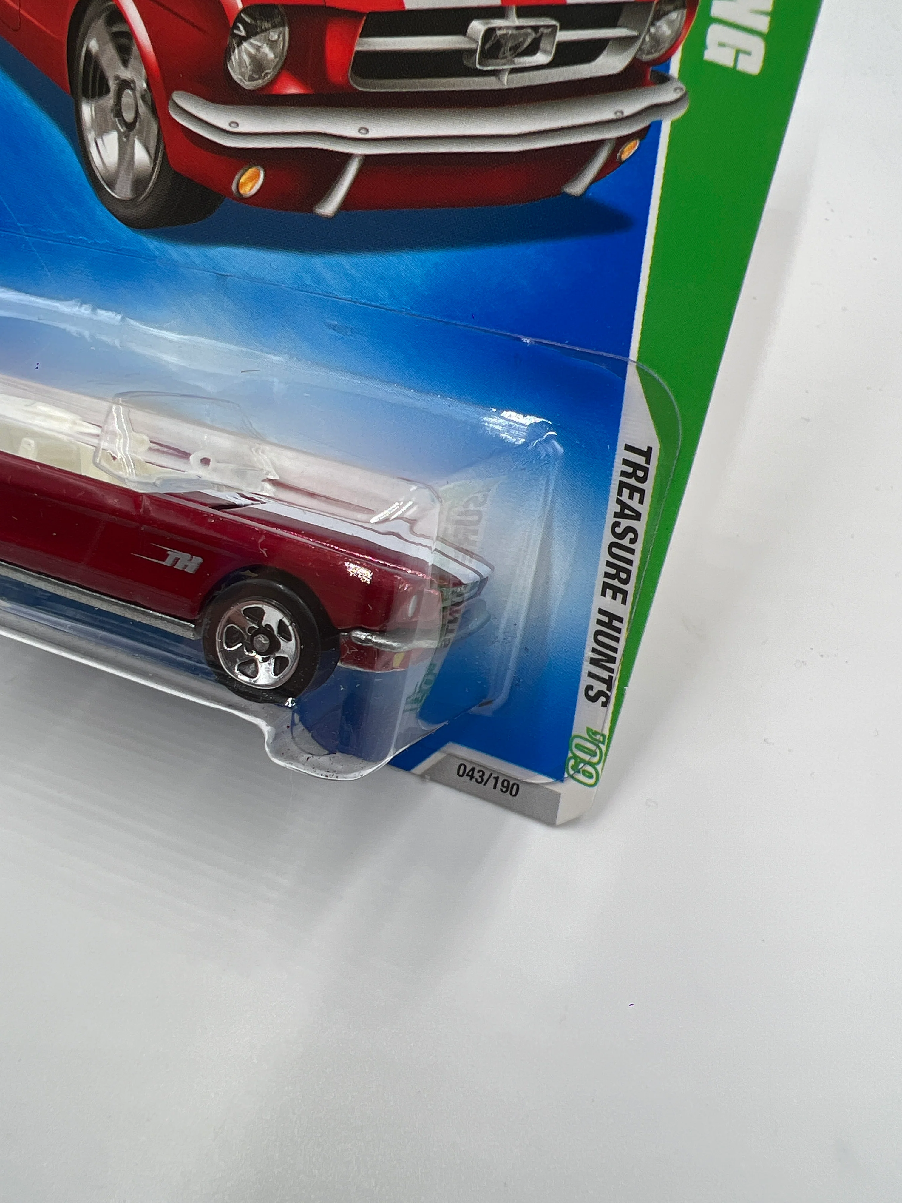 2009 Hot Wheels Treasure Hunts #43 Ford Mustang Red - Image 4