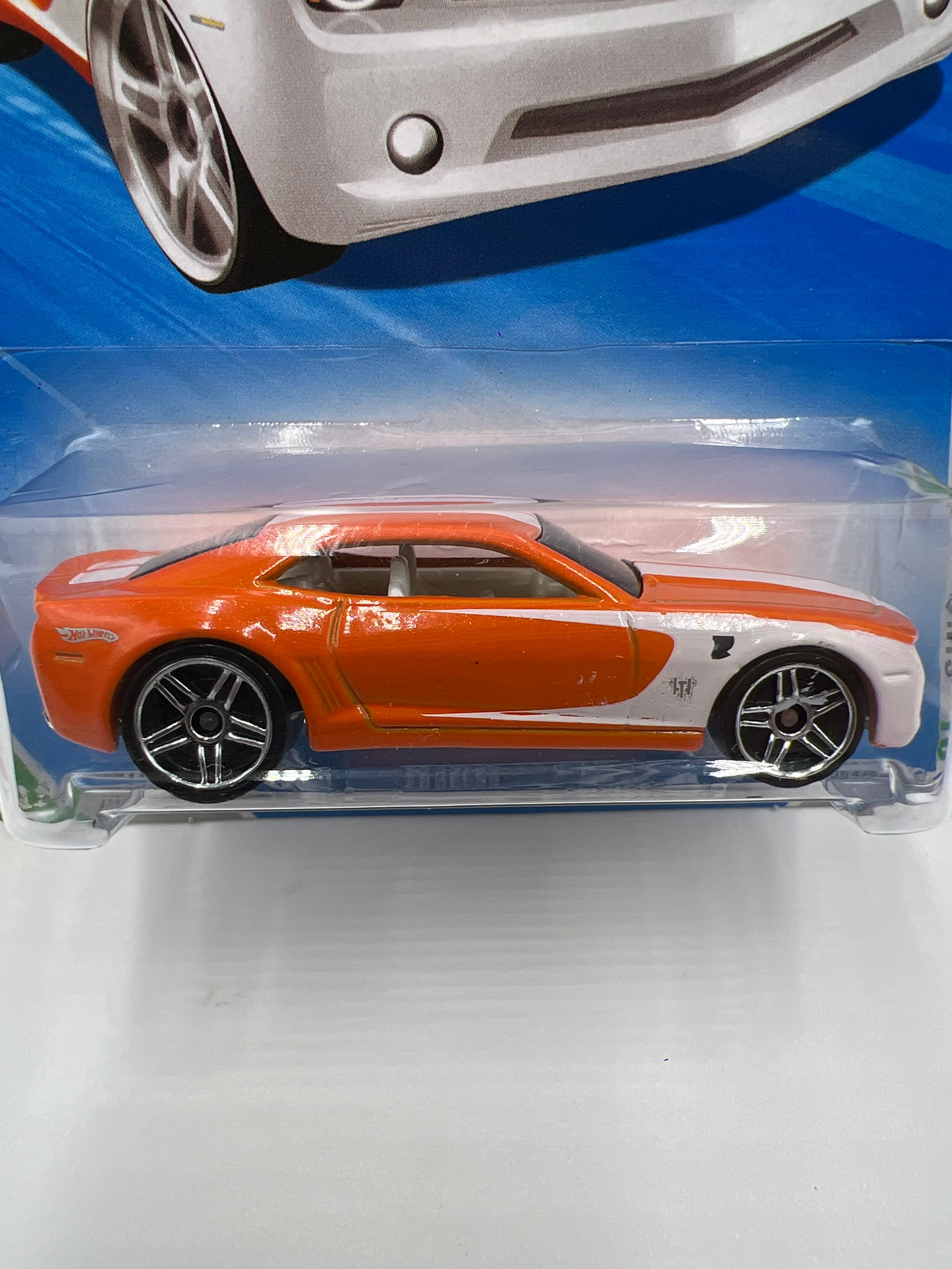 2010 Hot Wheels Treasure Hunts #54 Chevy Camaro Concept Orange 273B - Image 2