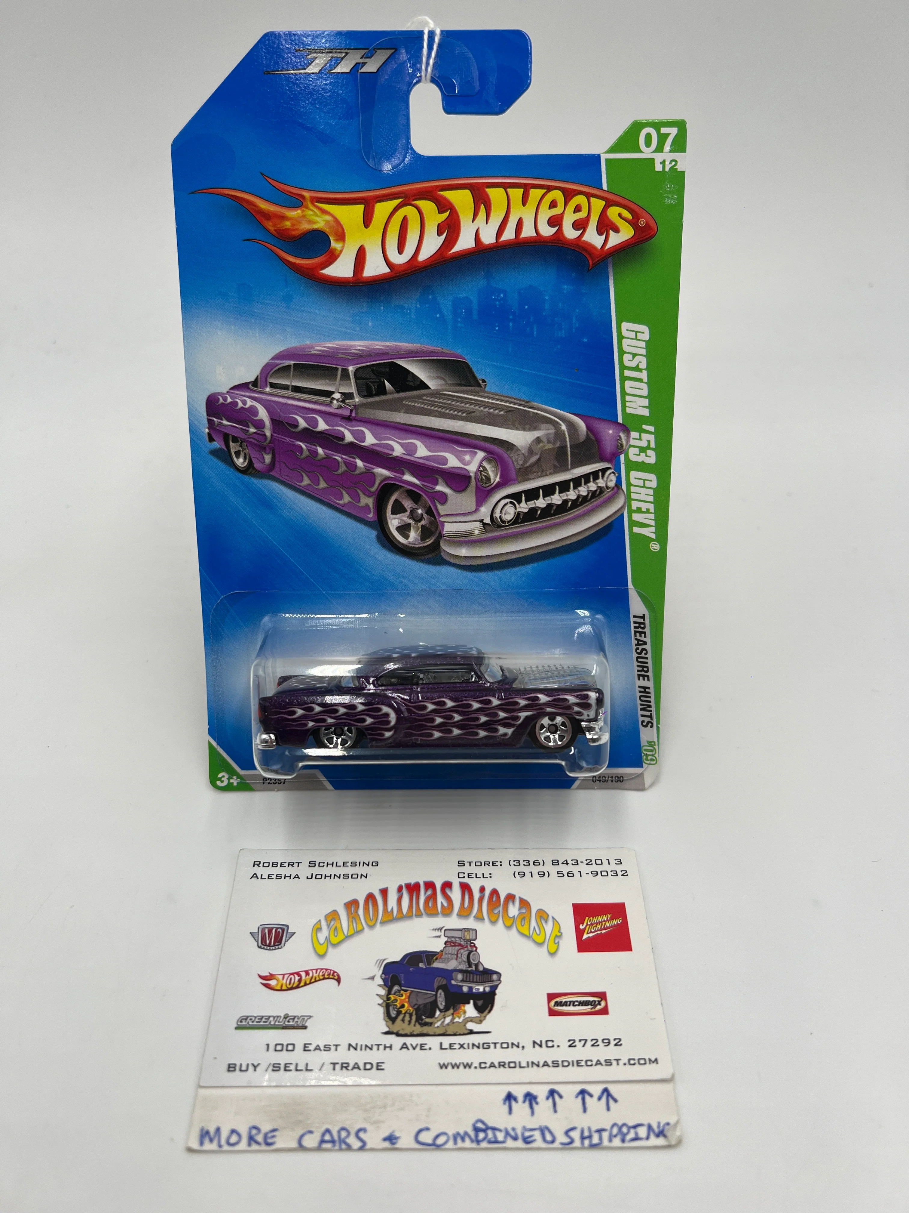 2009 Hot Wheels Treasure Hunts #49 Custom 53 Chevy Purple