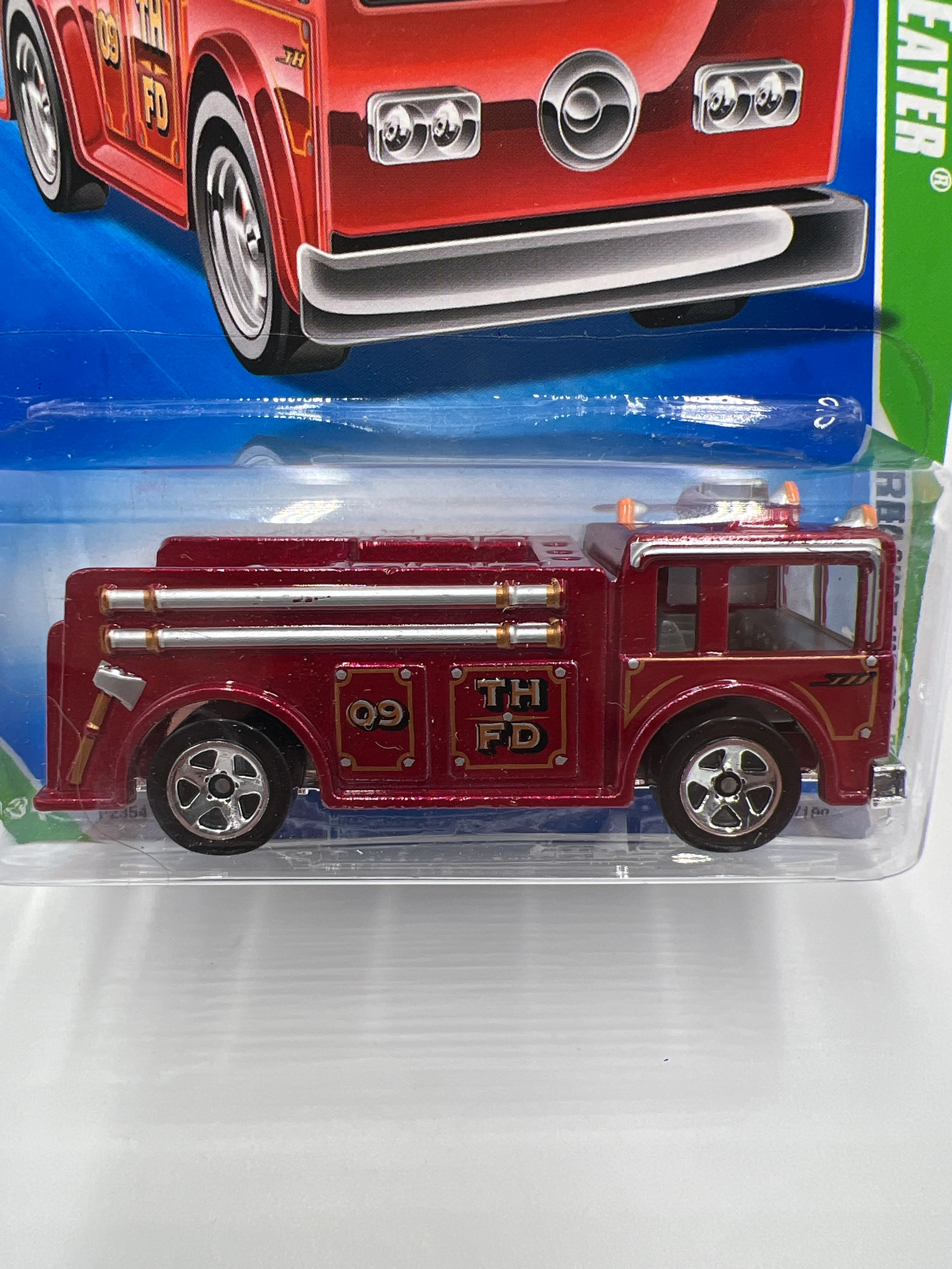 2009 Hot Wheels Treasure Hunts #46 Fire-Eater Red - Image 3
