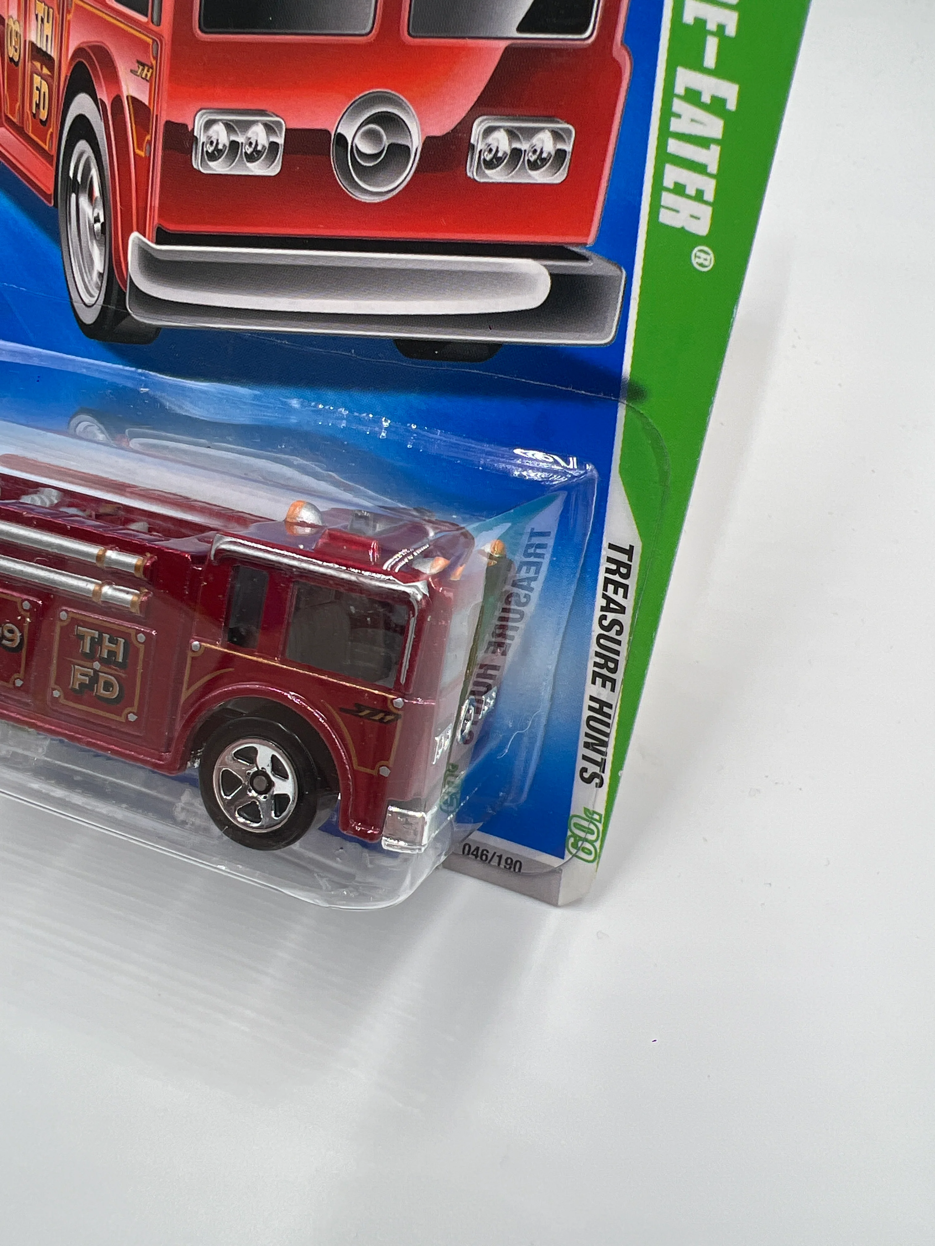 2009 Hot Wheels Treasure Hunts #46 Fire-Eater Red - Image 4