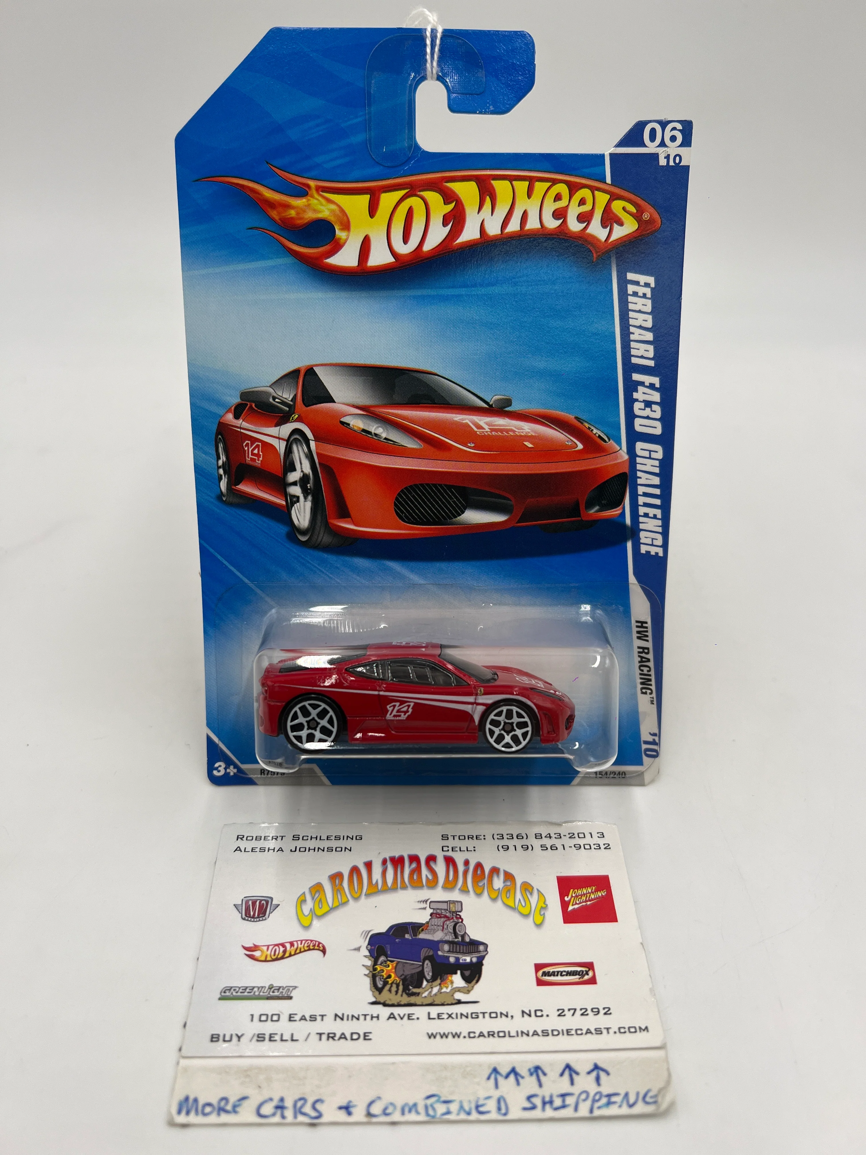 2010 Hot Wheels #154 Ferrari F430 Challenge Red