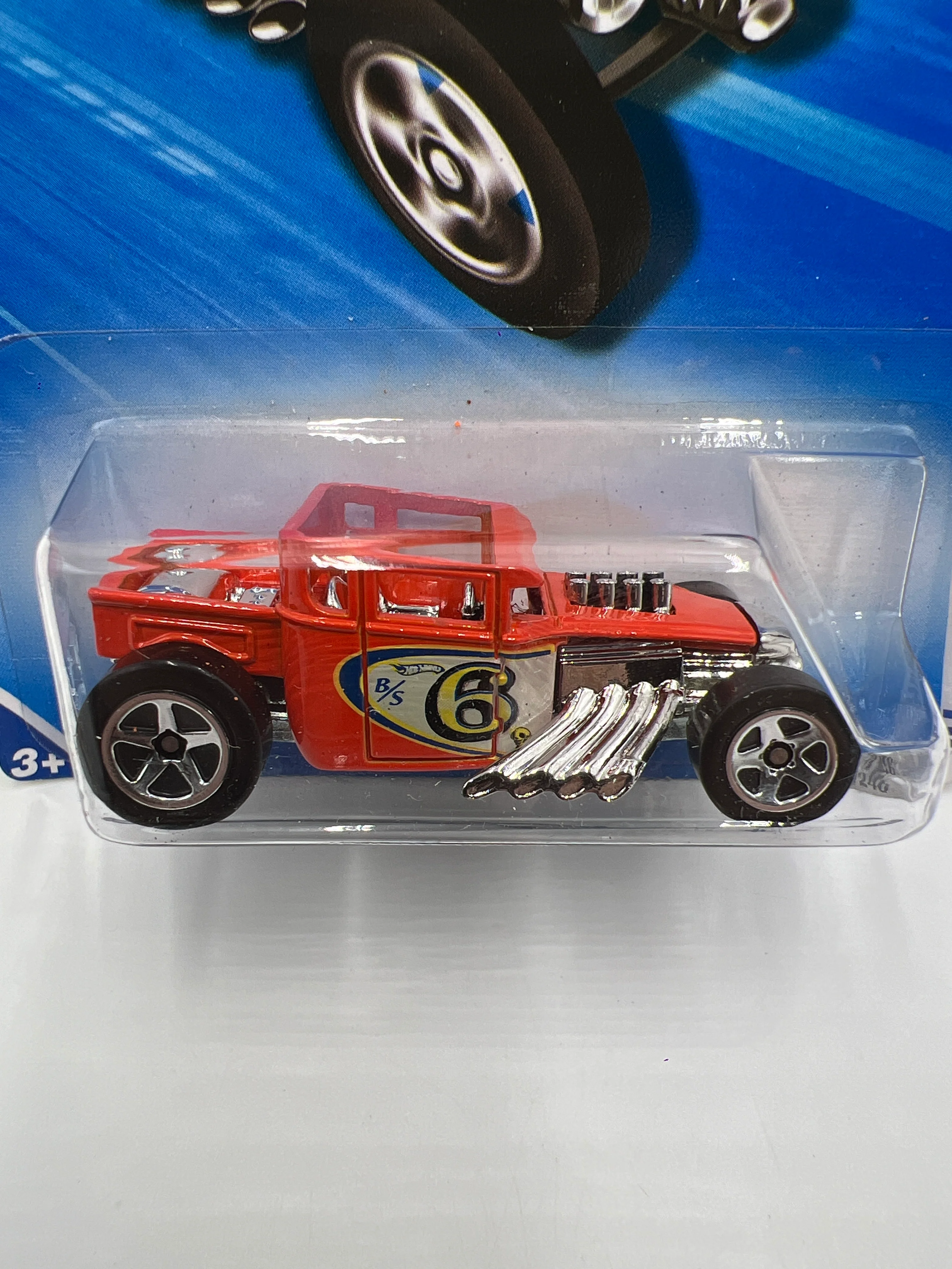 2010 Hot Wheels Hot Rods #143 Bone Shaker Orange 60A - Image 2