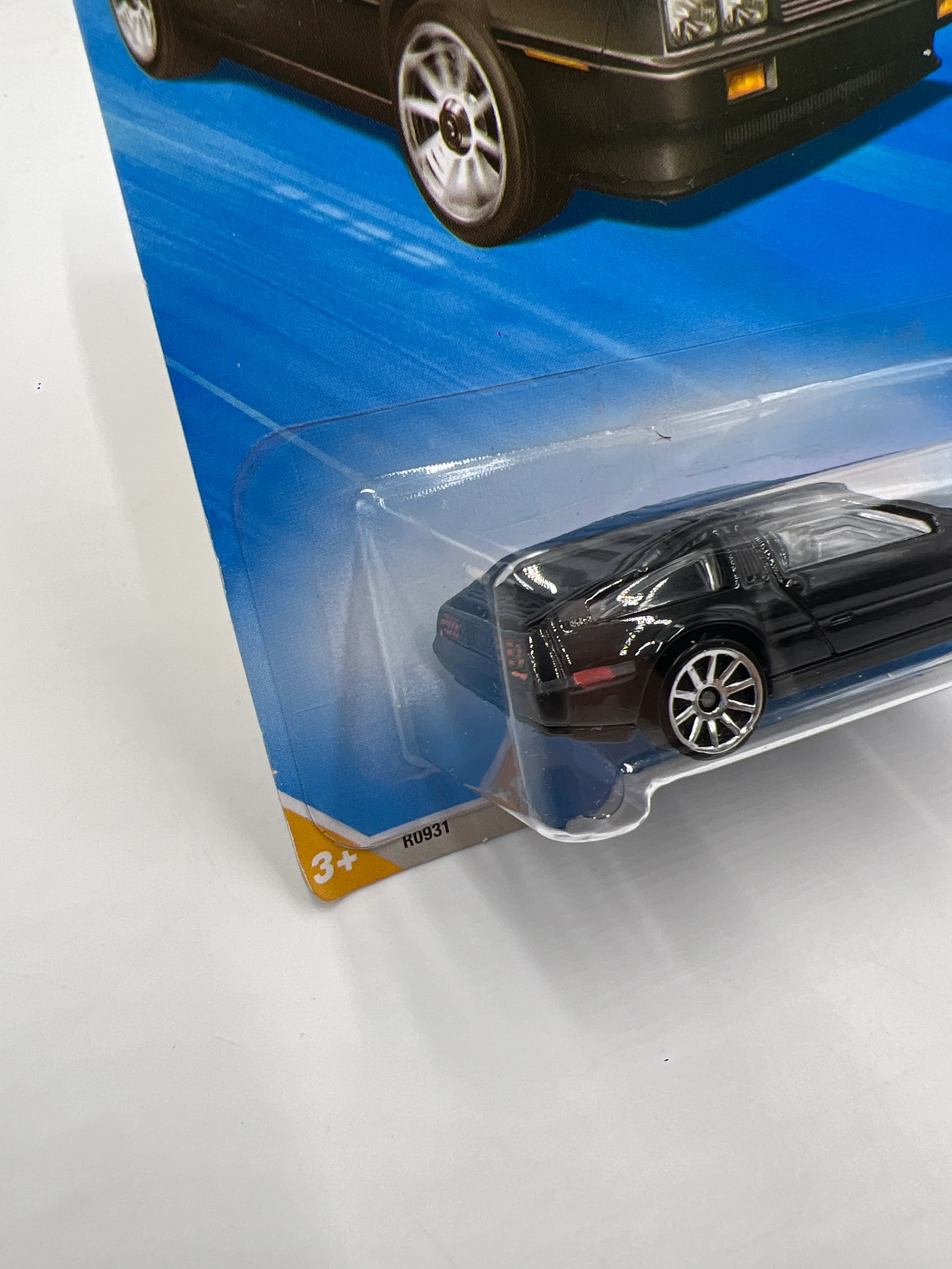 2010 Hot Wheels New Models #15 81 DeLorean DMC-12 Black 56B - Image 4