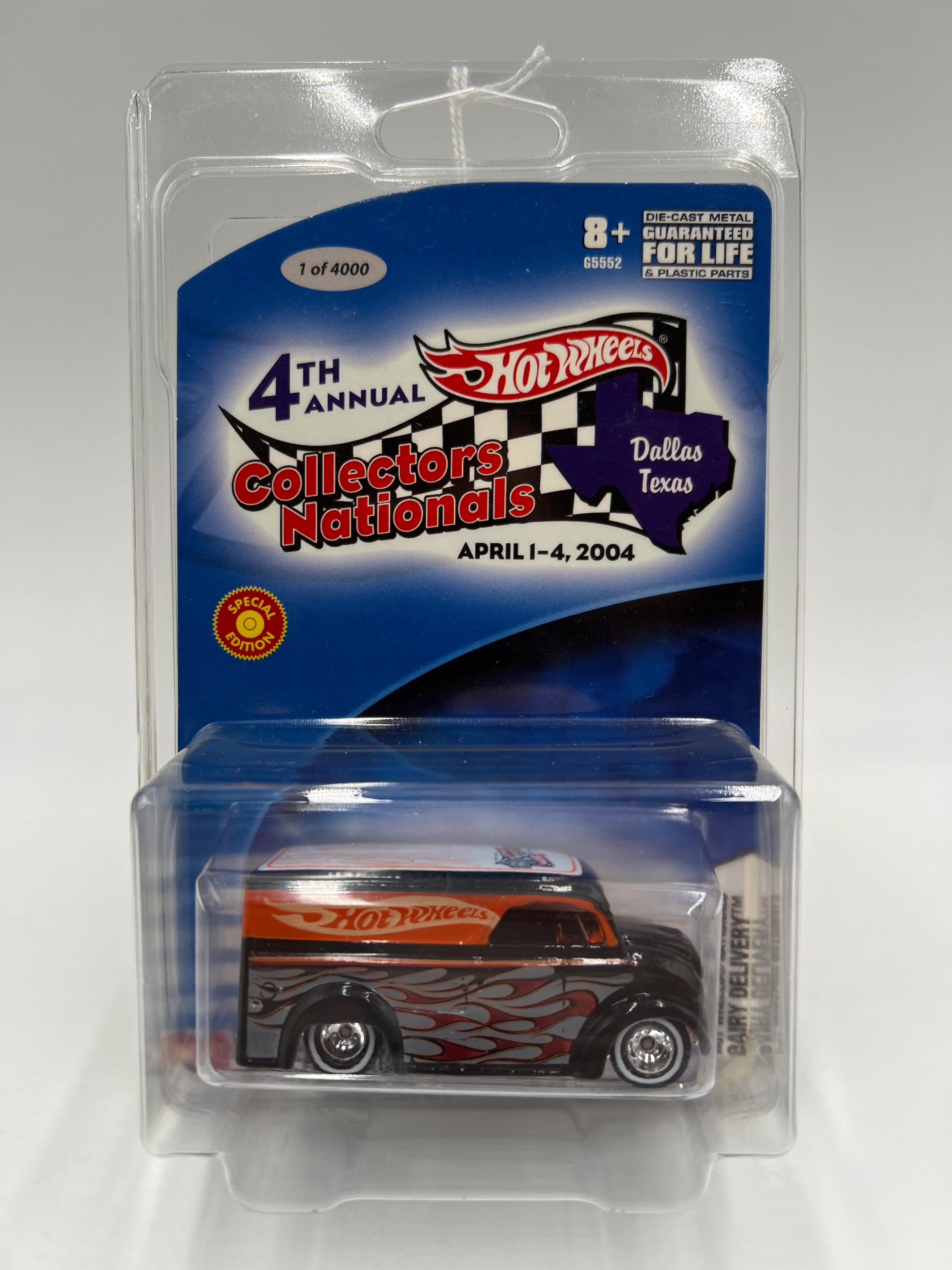 2004 Hot Wheels 4th Annual Collectors Nationals TX 1 of 4000 Dairy Delivery W/Protector - Image 7