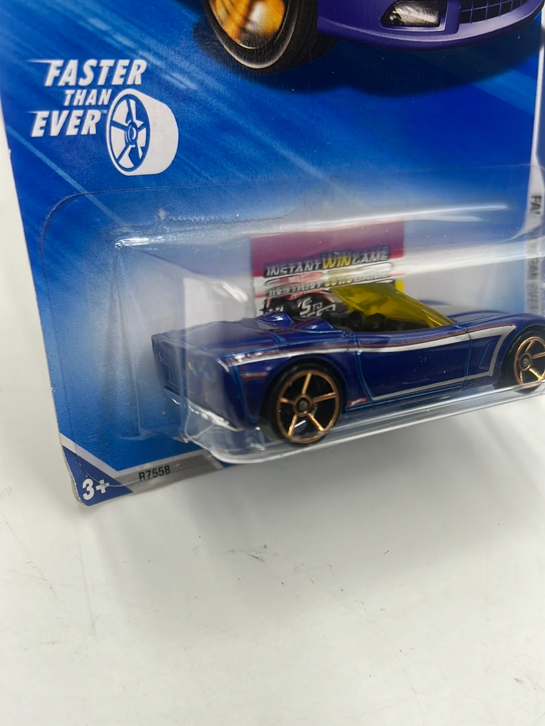 2010 Hot Wheels Faster Than Ever ‘06 Corvette Blue 133/240 15B - Image 5