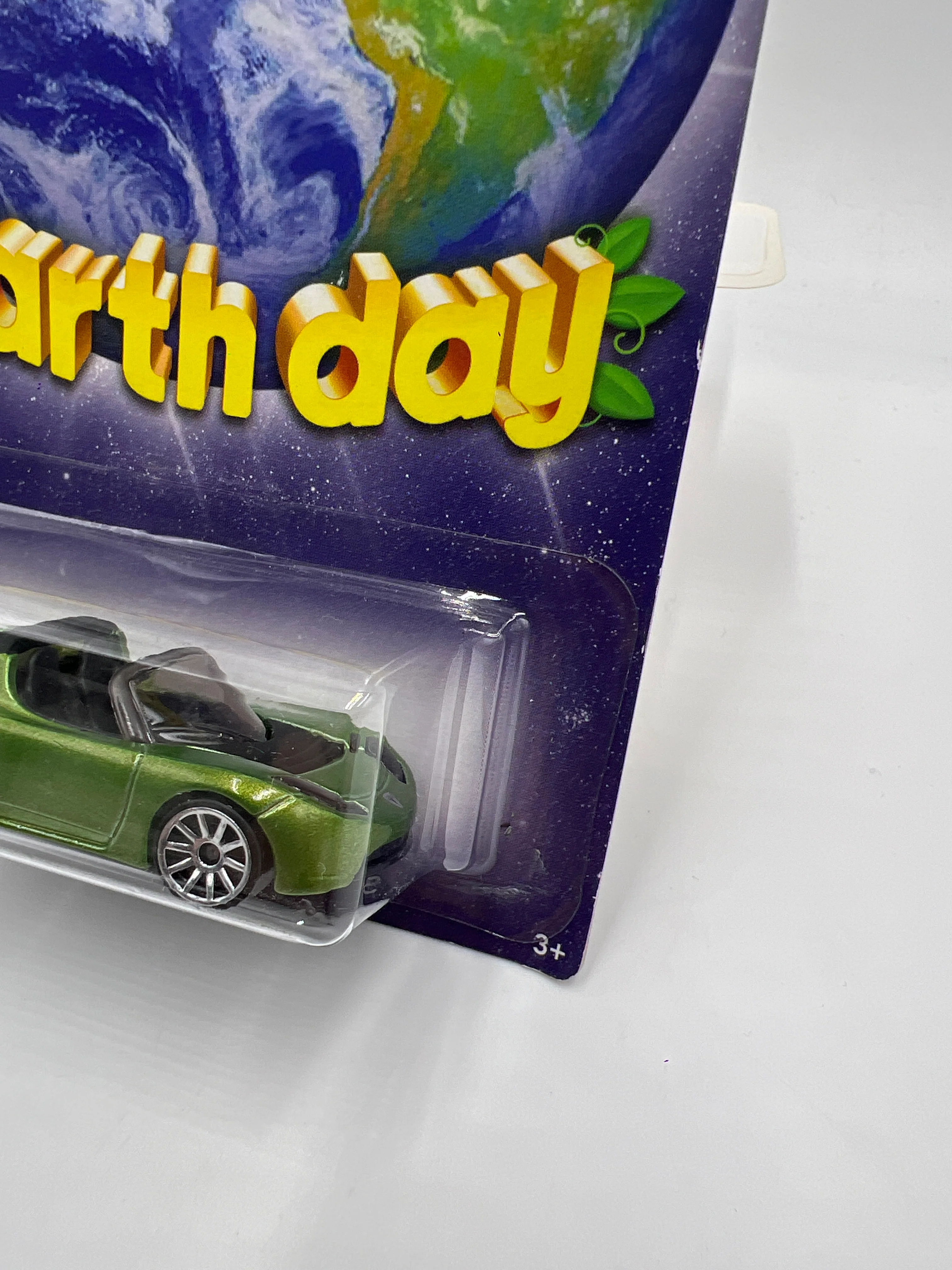 2010 Hot Wheels Earth Day Tesla Roadster Sport Green SR - Image 4