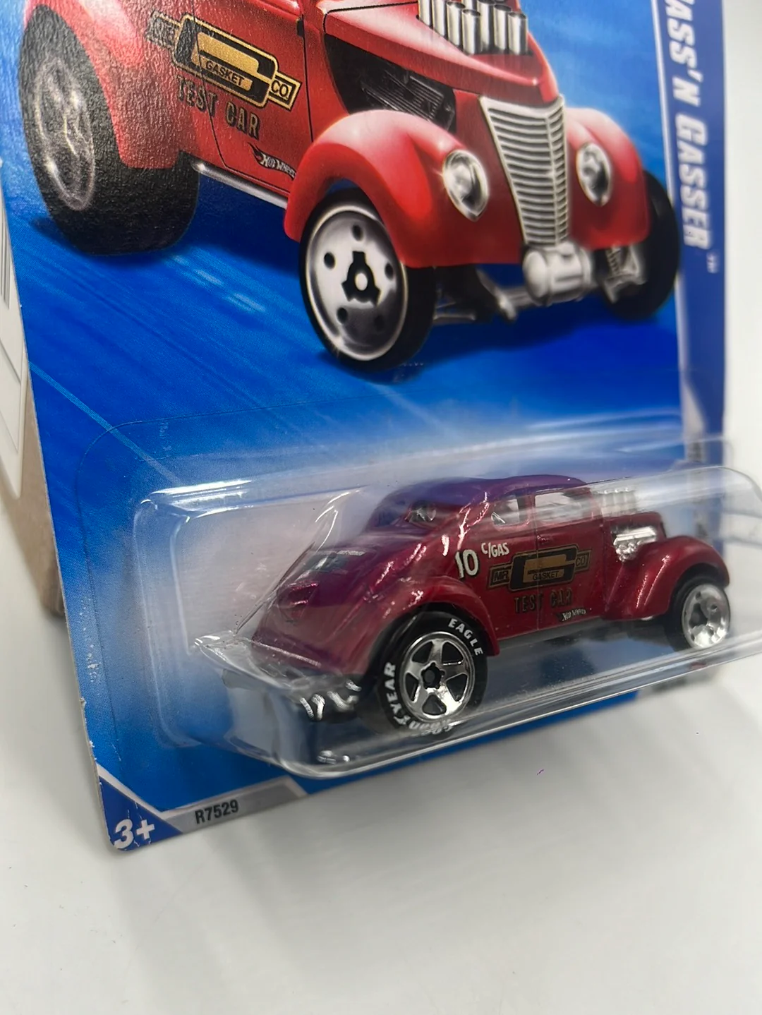 2010 Hot Wheels Muscle Mania Pass’N Gasser Walmart Exclusive Red 104/240 236G - Image 5