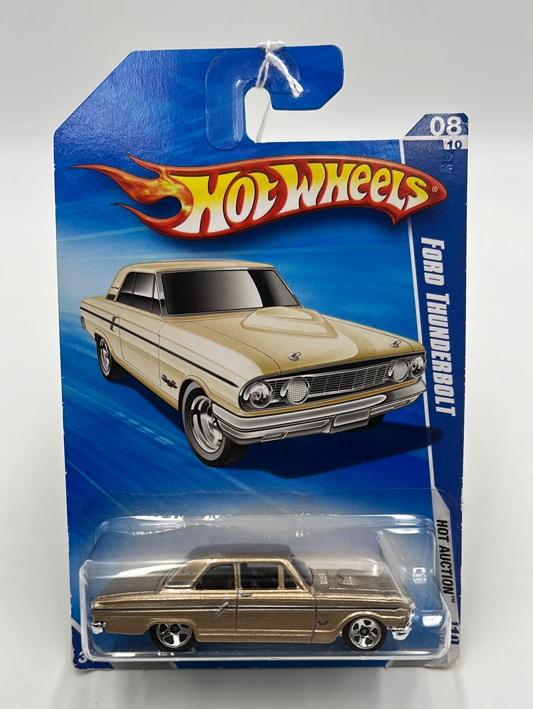 2010 Hot Wheels Hot Auction Ford Thunderbolt Gold Kmart Exclusive 166/240 237B - Image 2