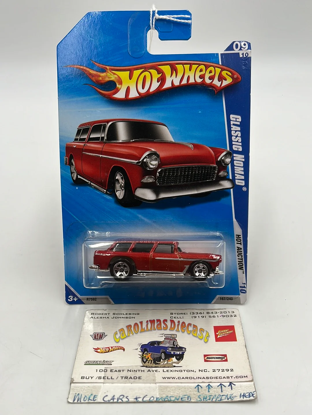 2010 Hot Wheels Hot Auction Classic Nomad Red 167/240 12E