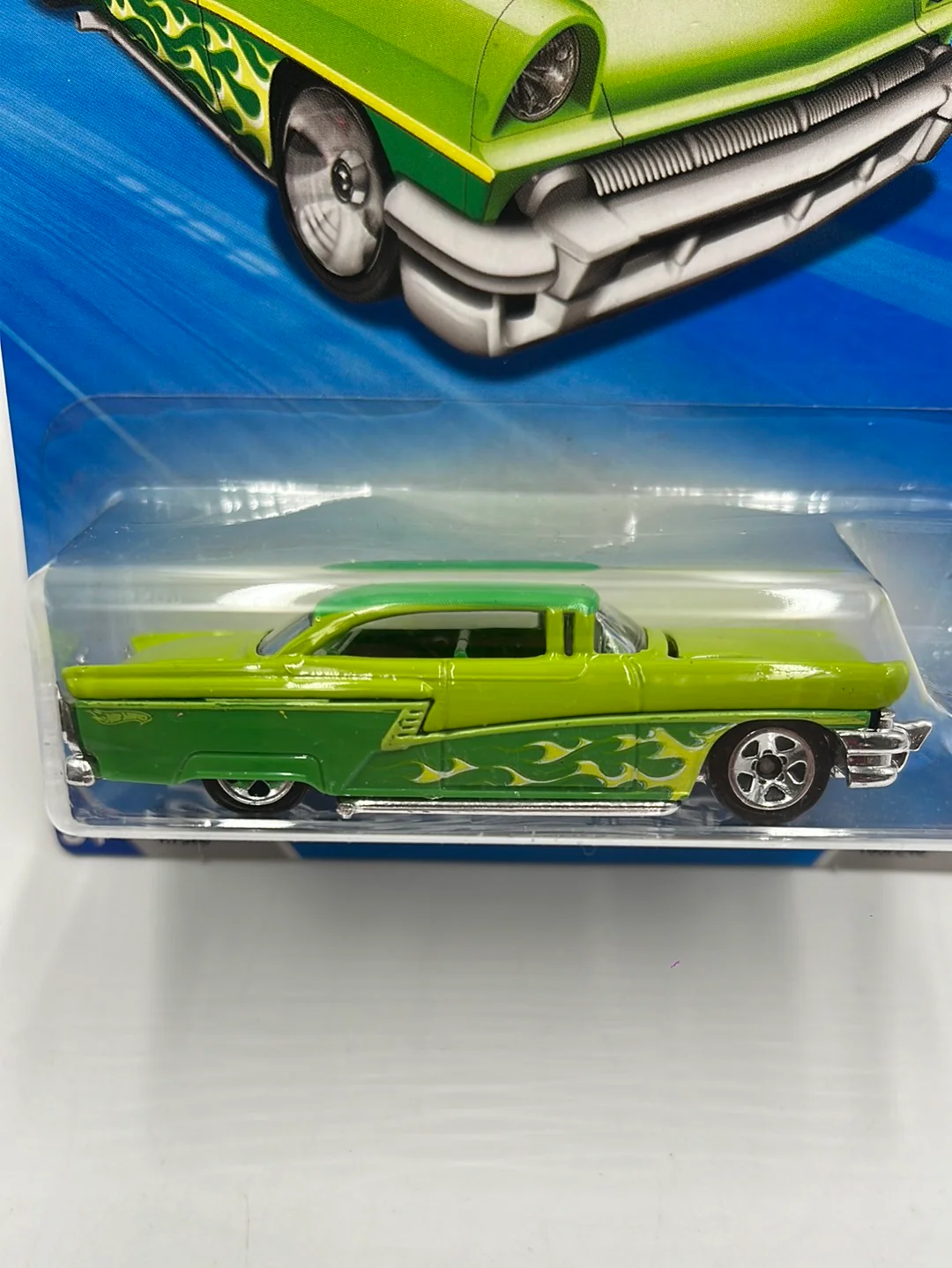 2010 Hot Wheels Hot Auction ‘56 Merc Green 163/240 35D - Image 3
